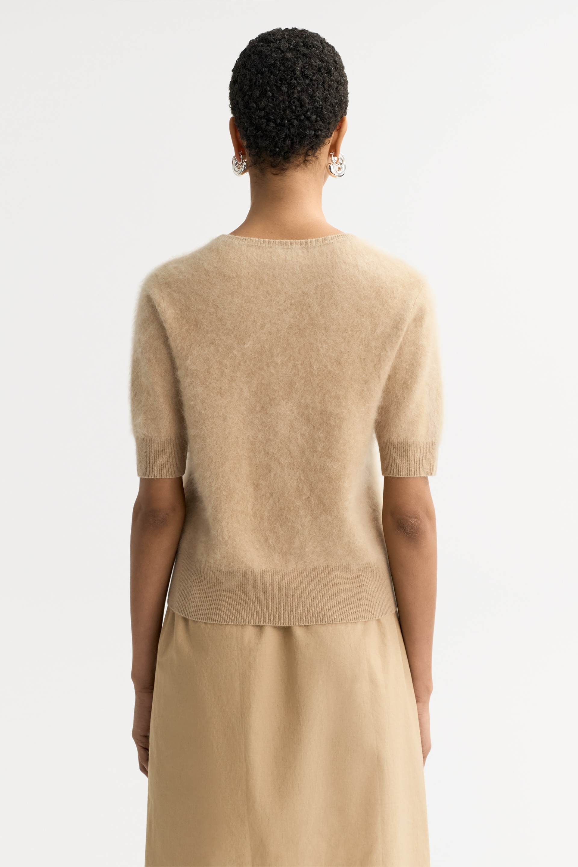Brushed v-neck t-shirt 3