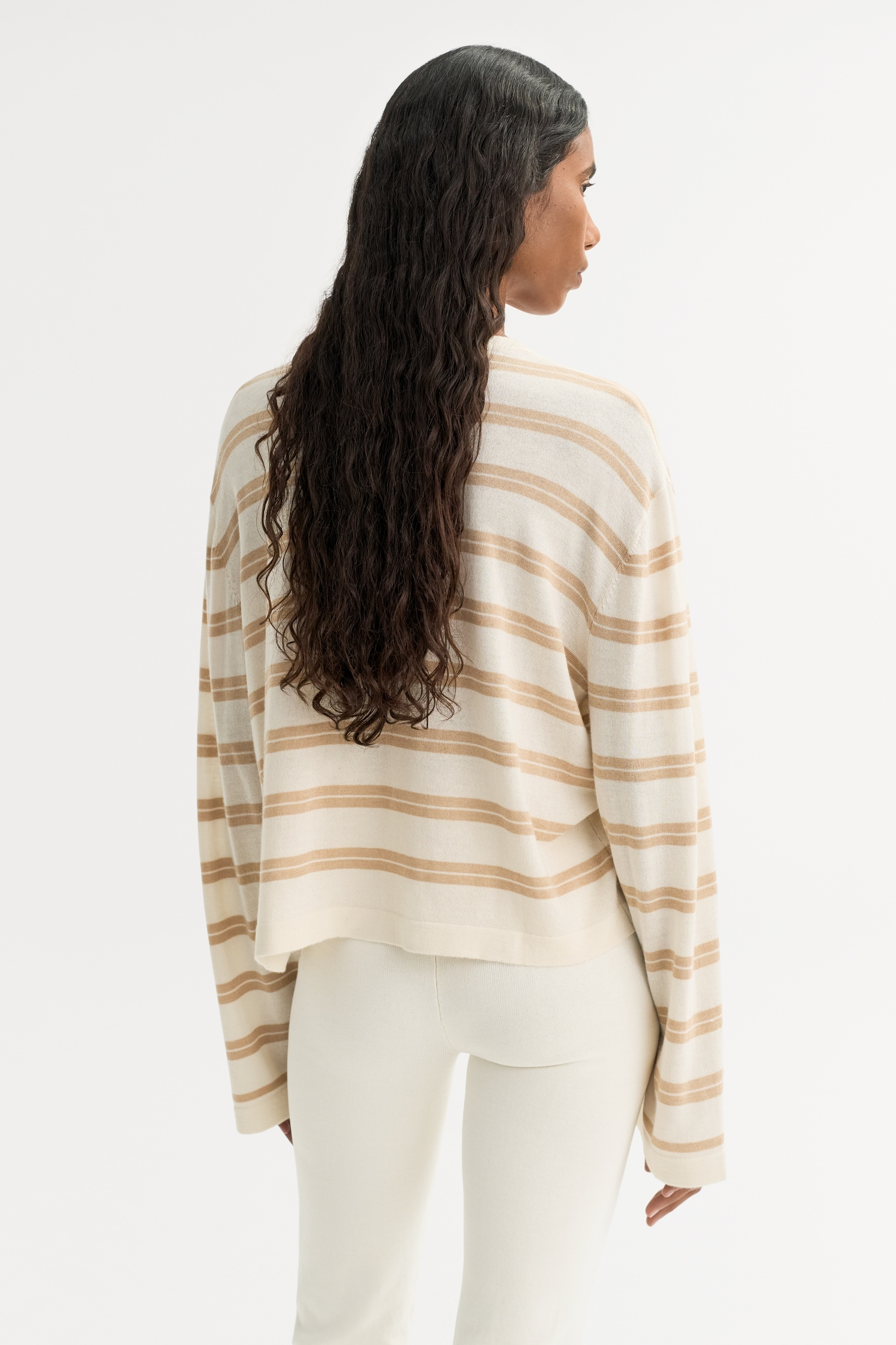 Fine knit striped crewneck 3