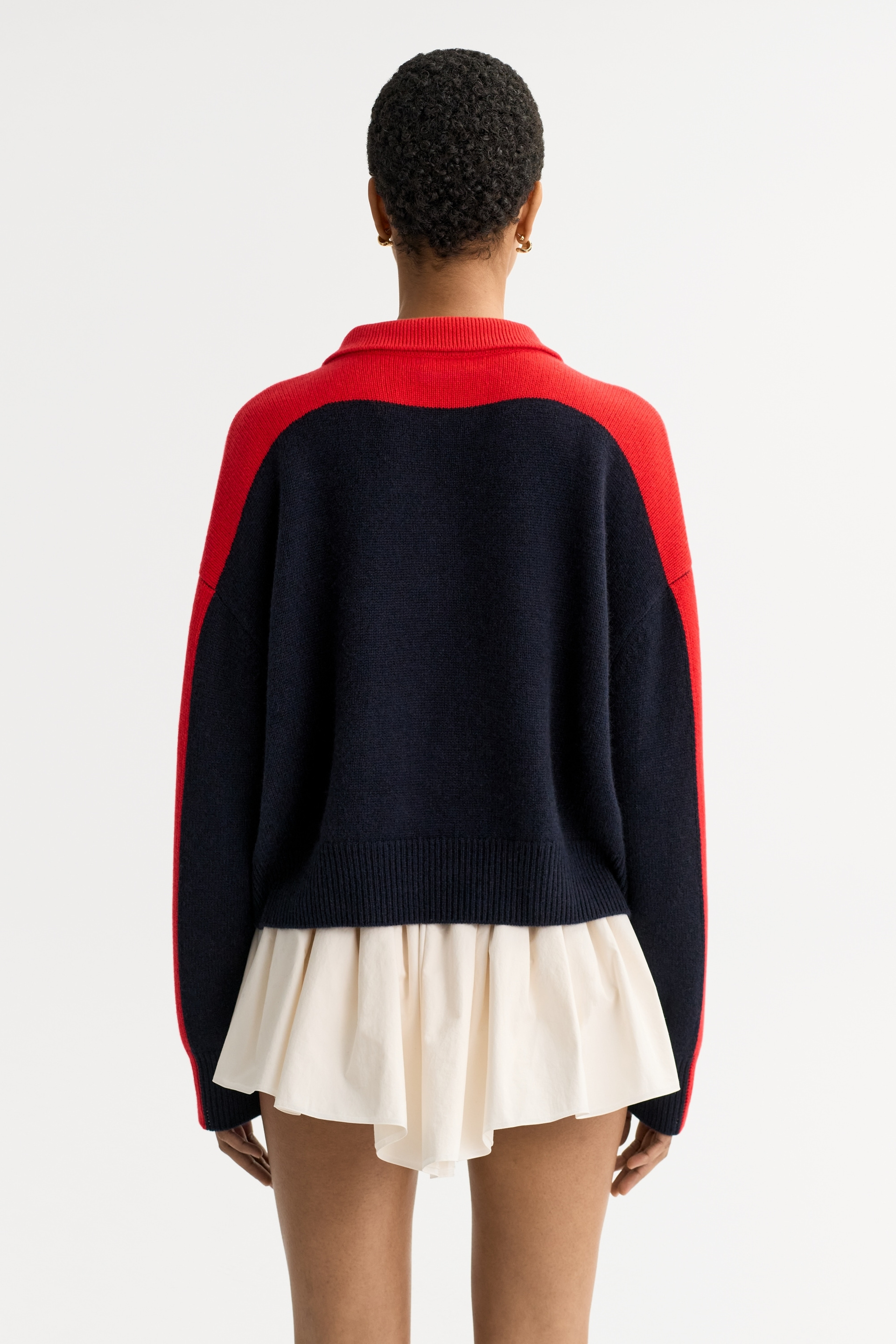 Color block polo shirt 3
