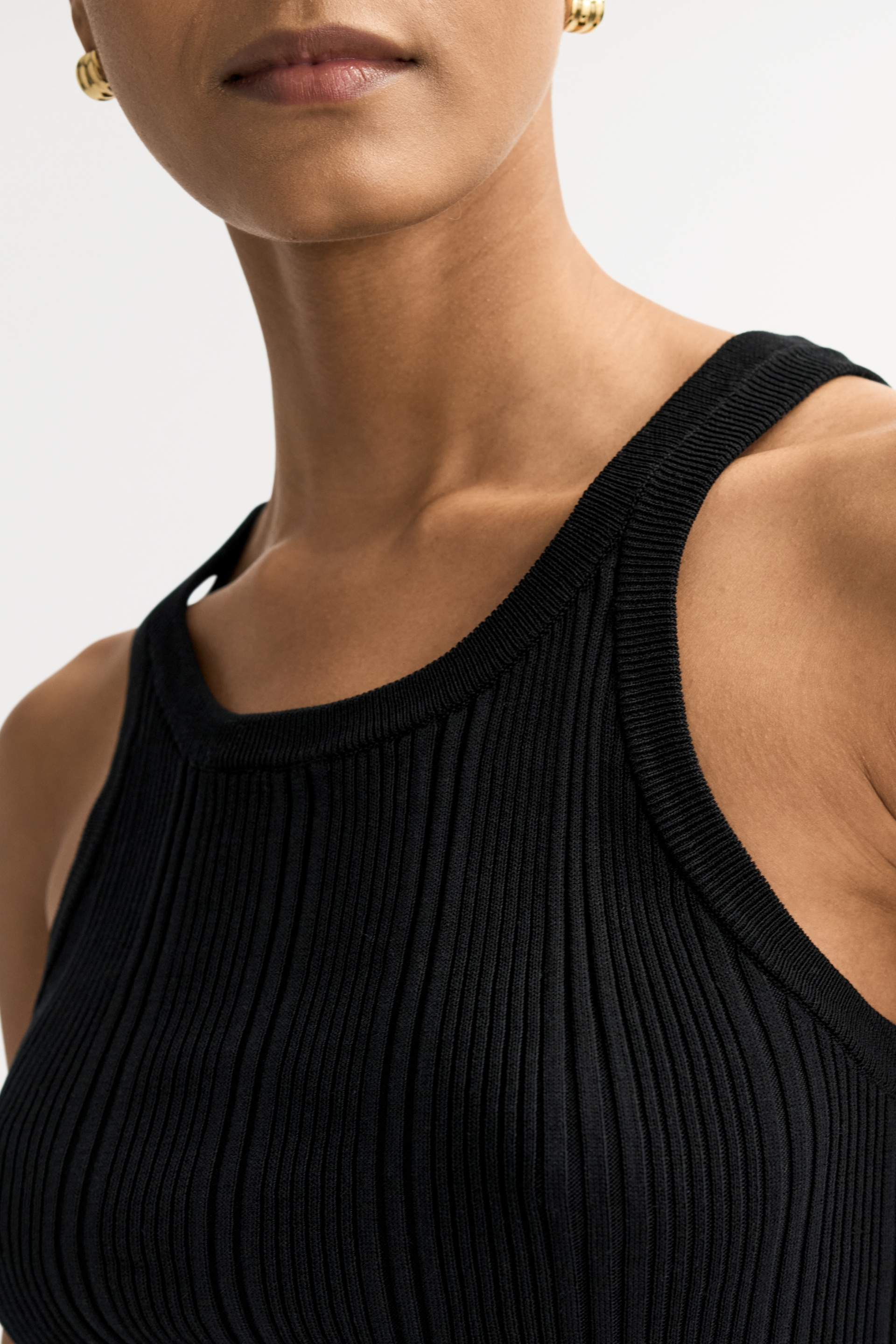 Fine knit rib singlet 4