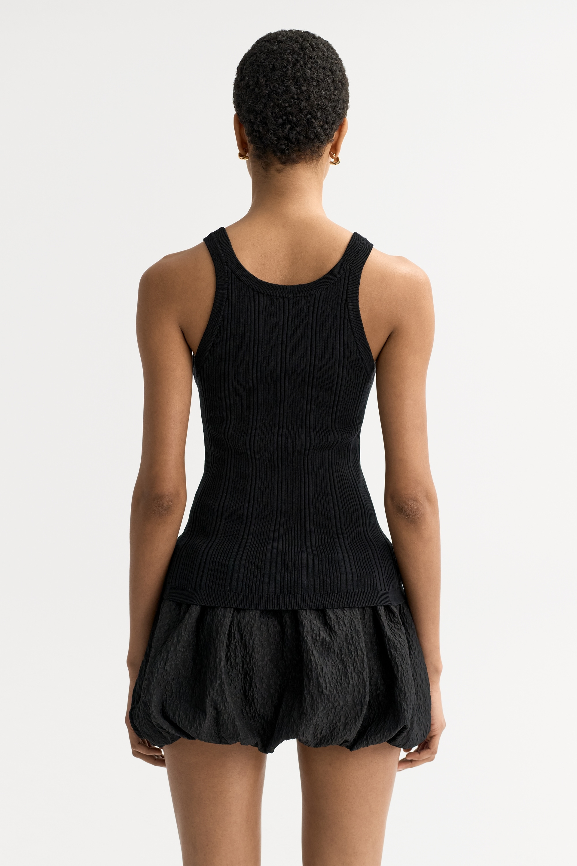 Fine knit rib singlet 3