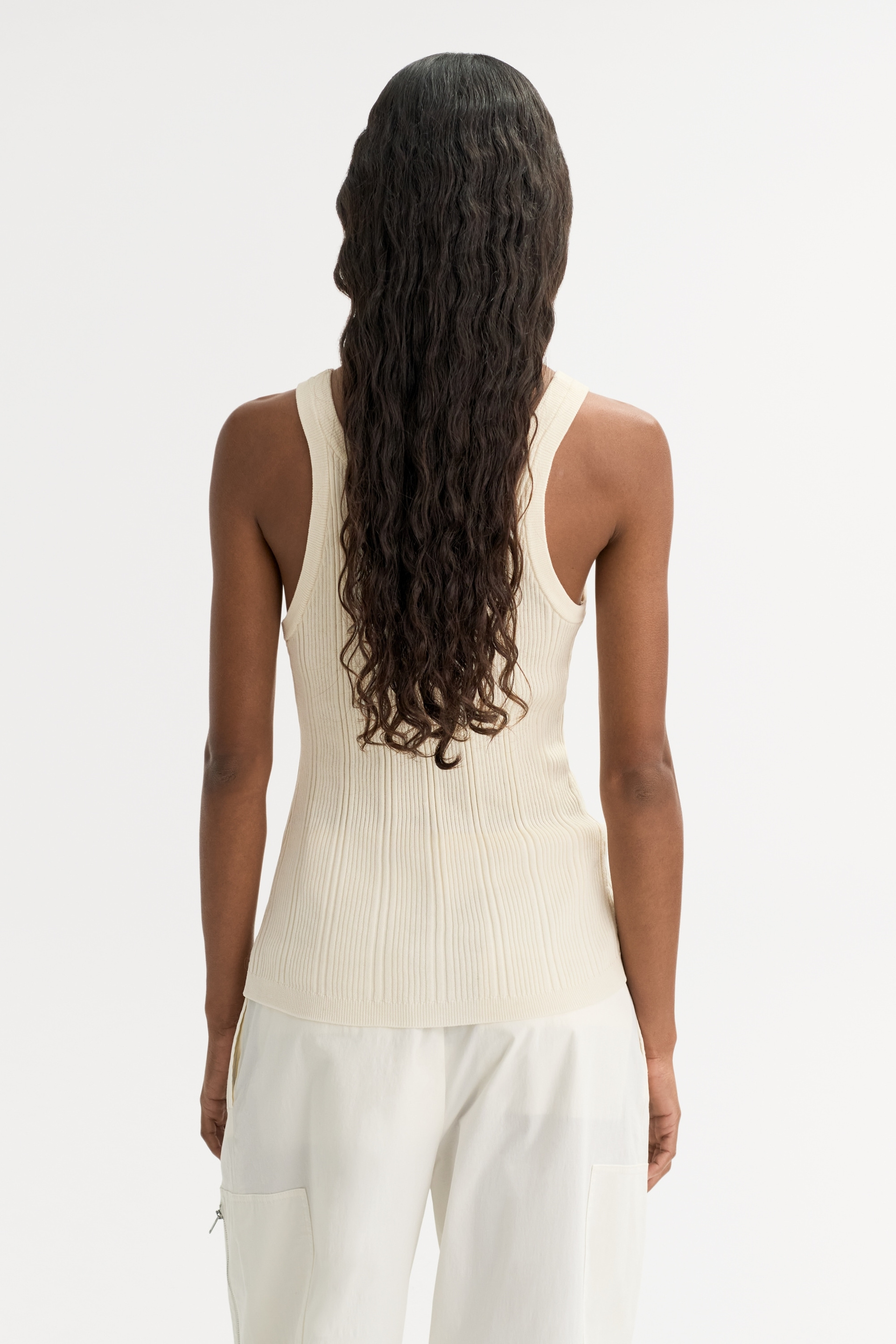 Fine knit rib singlet 3