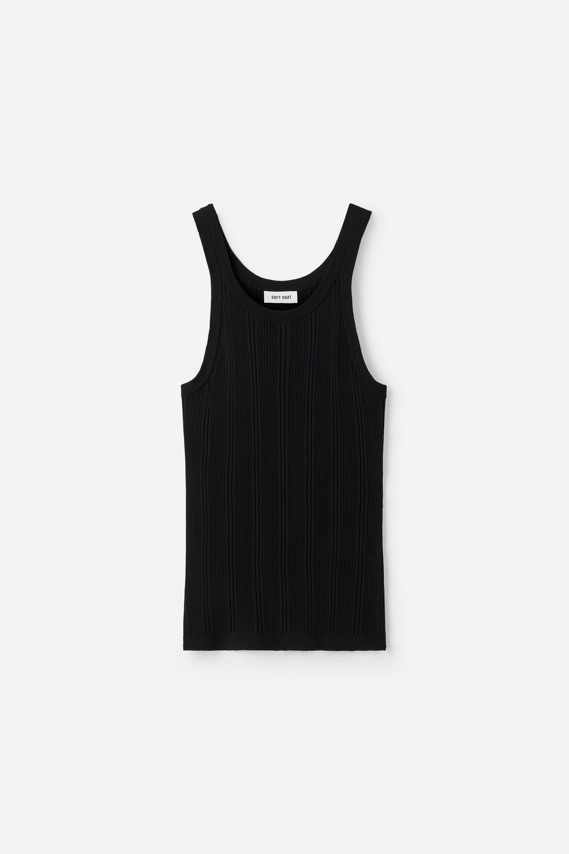 Fine knit rib singlet 1