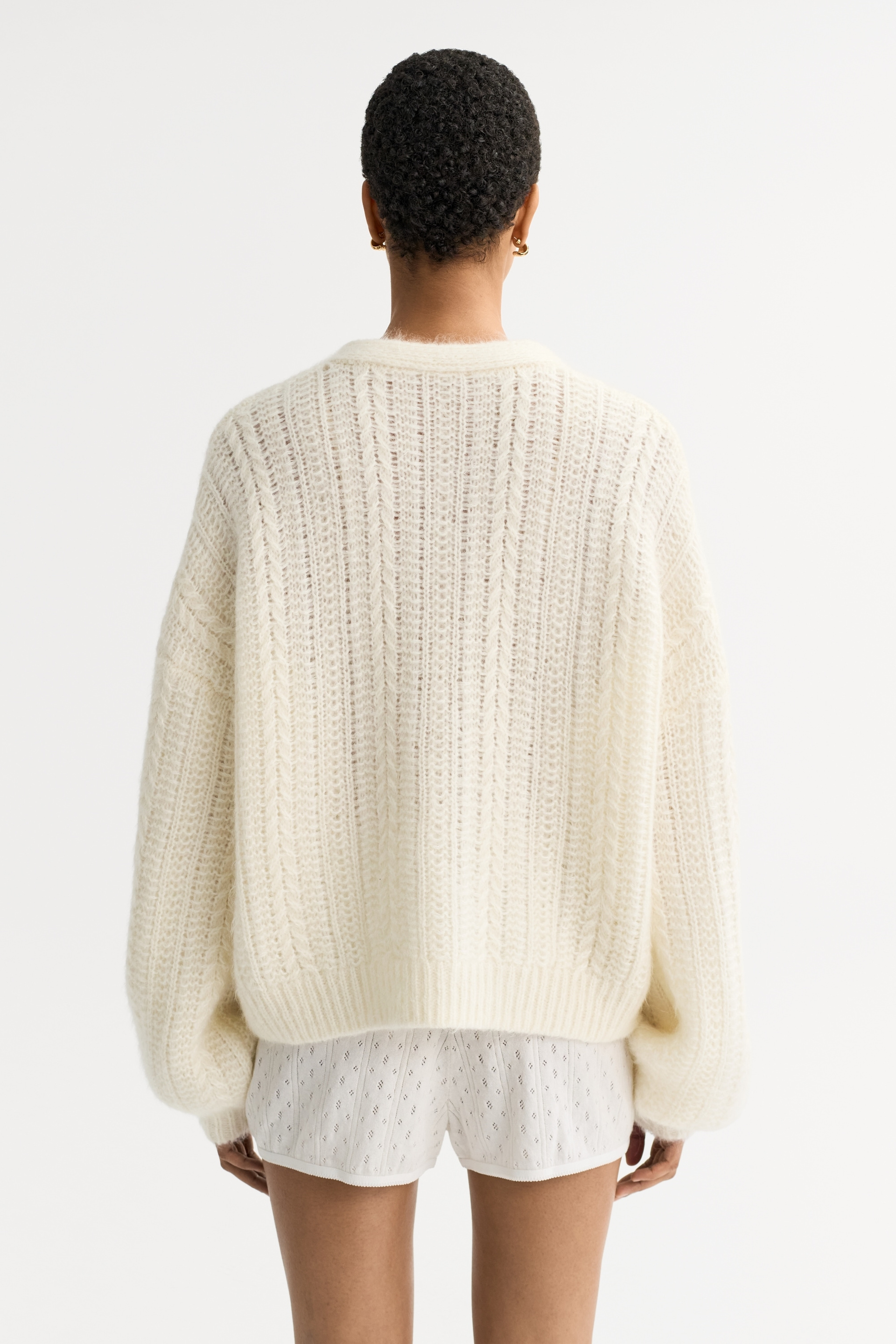 Silk knit cardigan 3