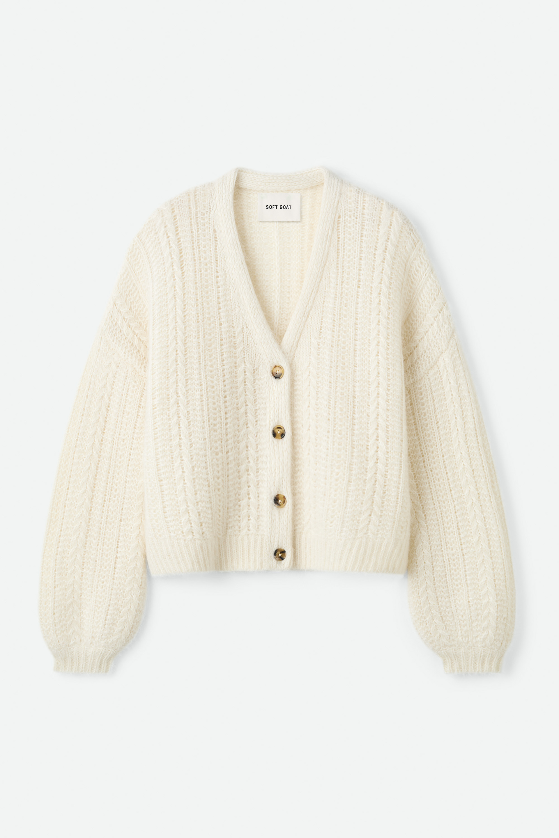 Silk knit cardigan 1