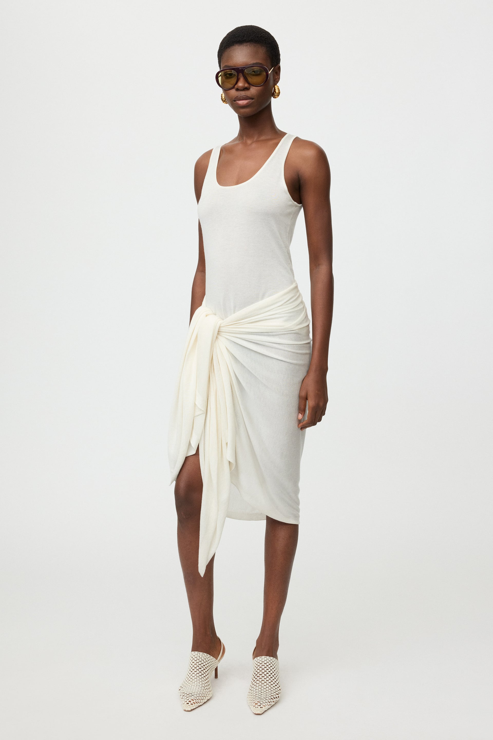 Featherlight sarong Feather White 2