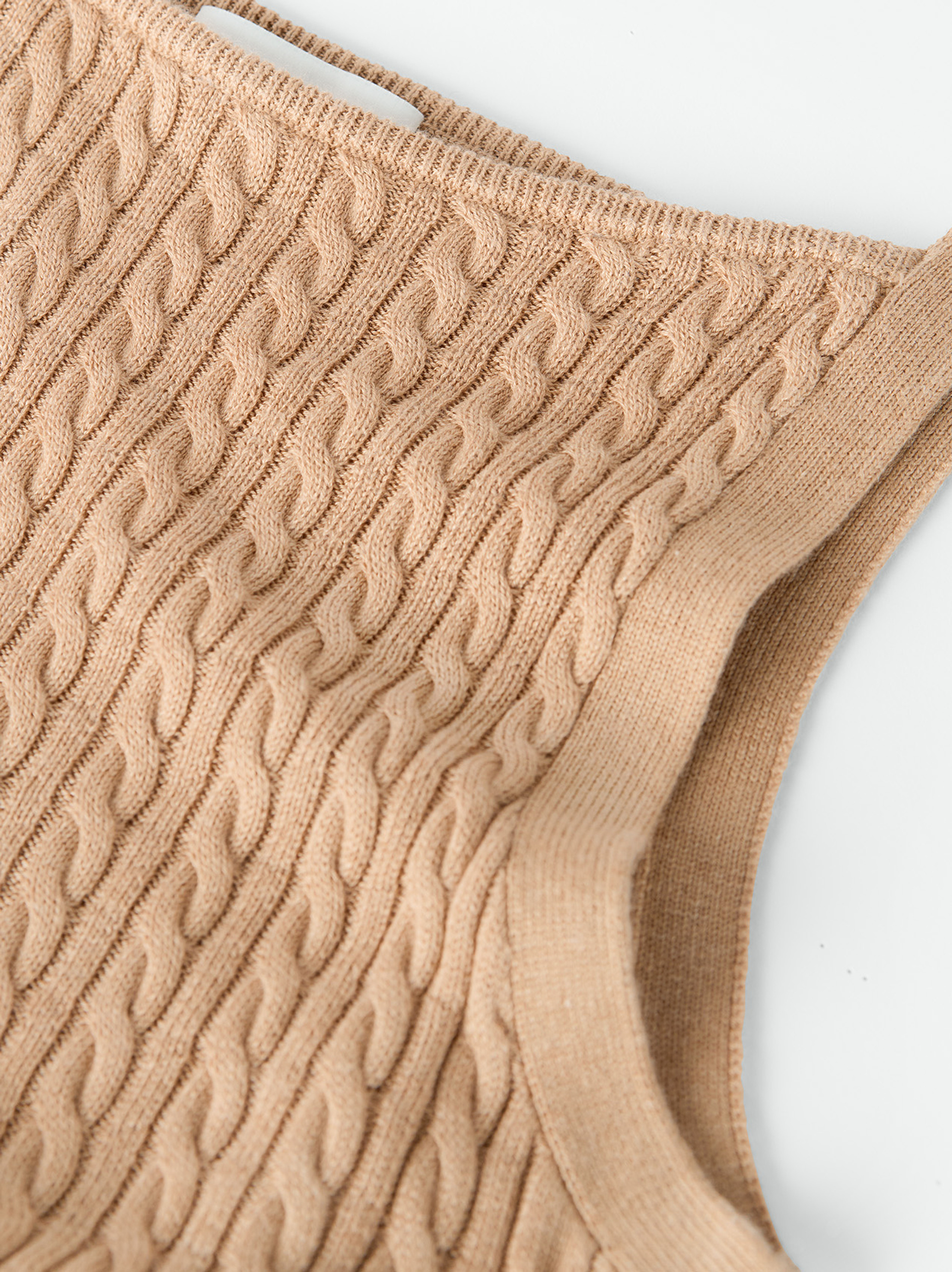Fine knit cable knit singlet 5