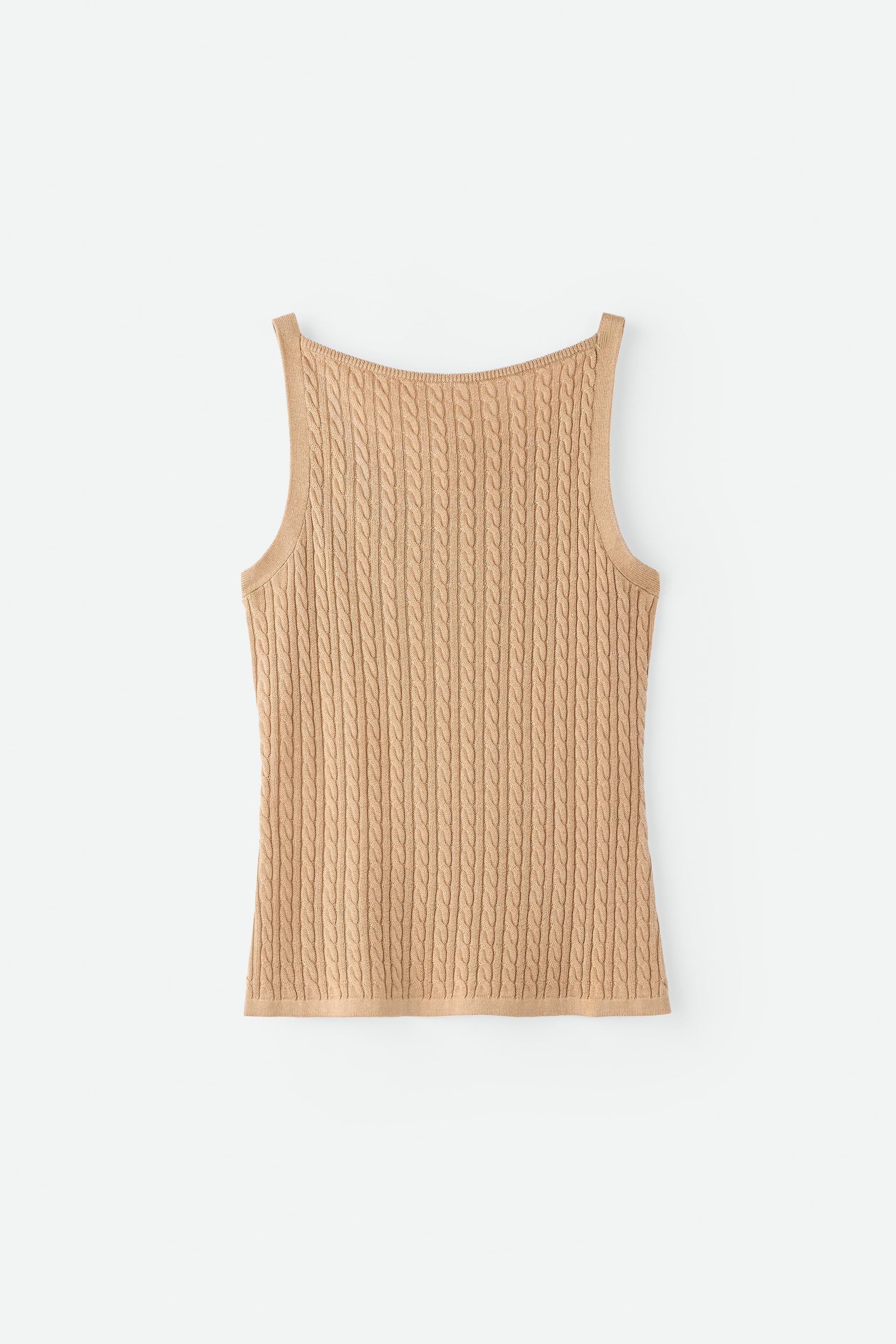 Fine knit cable knit singlet 1