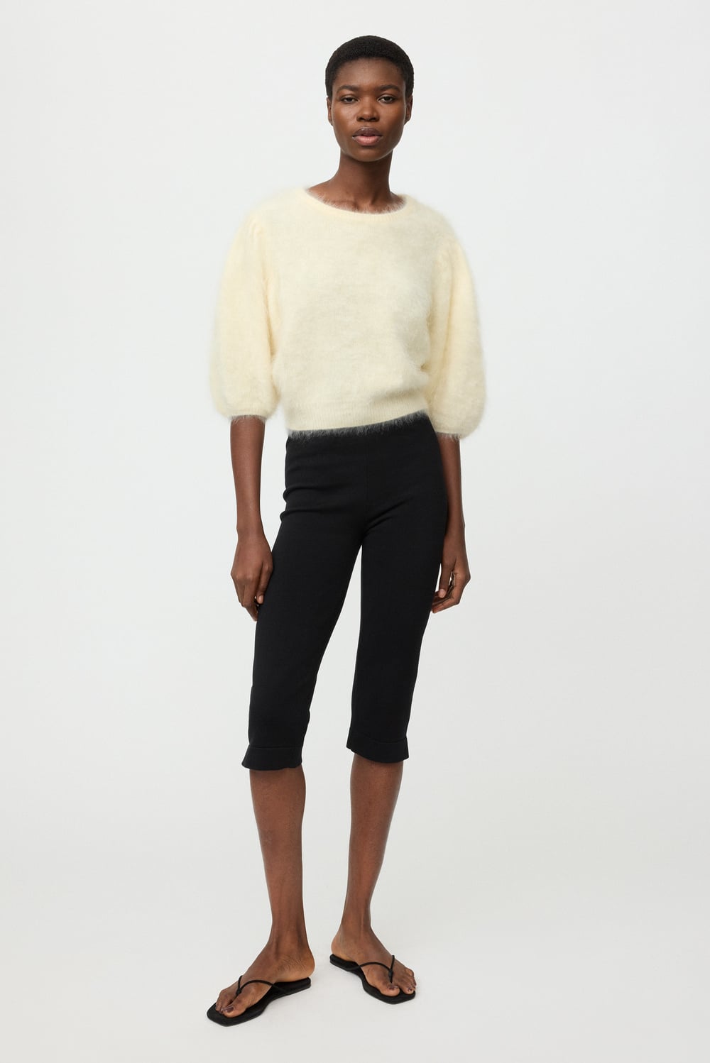 Brushed top - Shortsleeves - Waxed Paper | Soft Goat
