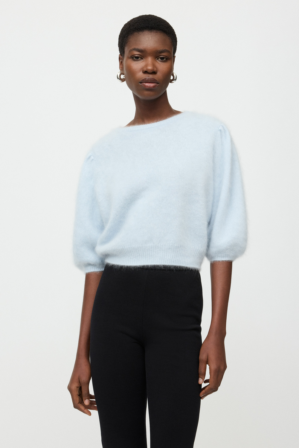 Brushed top - Shortsleeves - Camel | Soft Goat Brushed top - Shortsleeves - Camel | Soft Goat