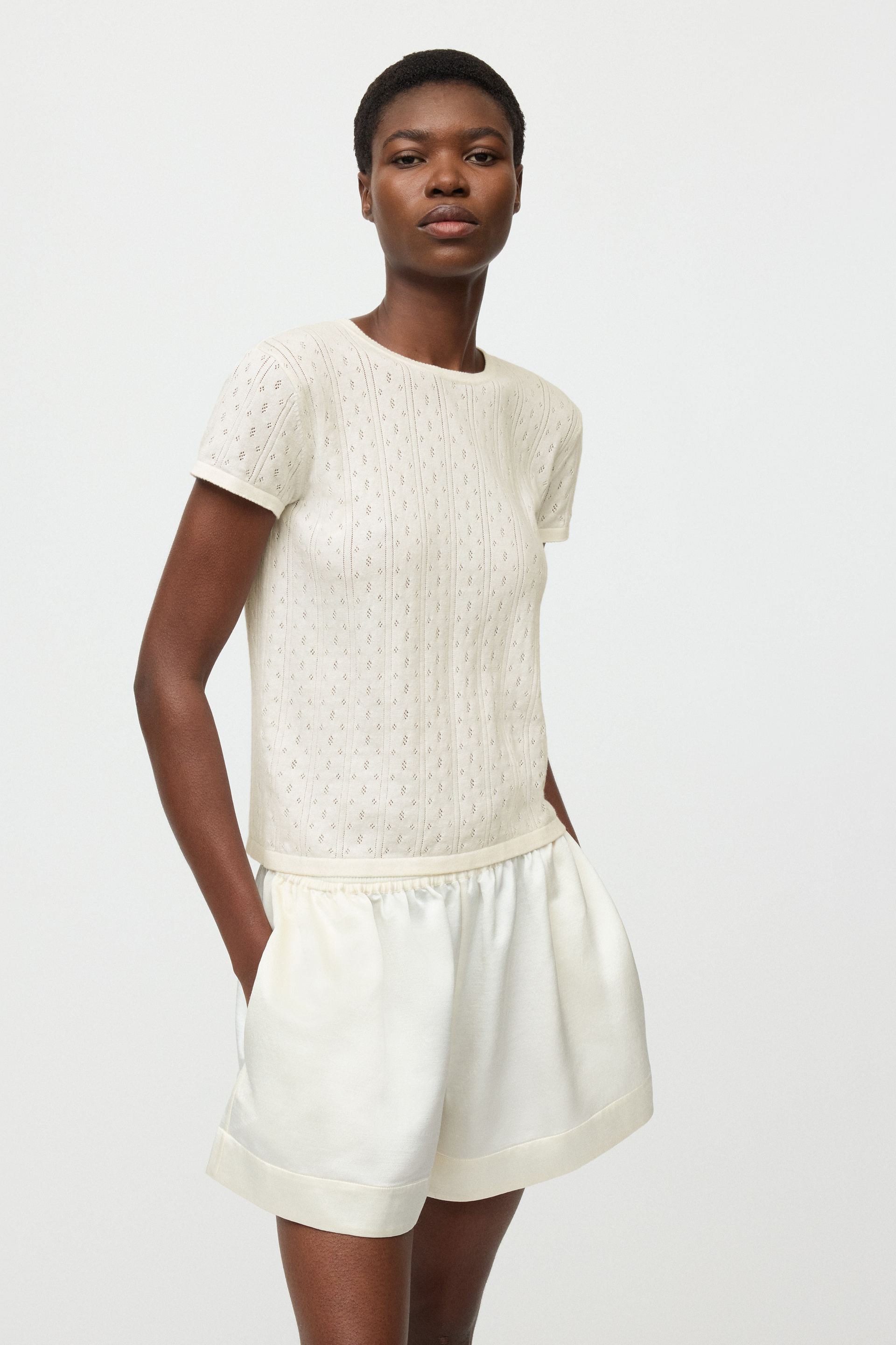Pointelle tee 2