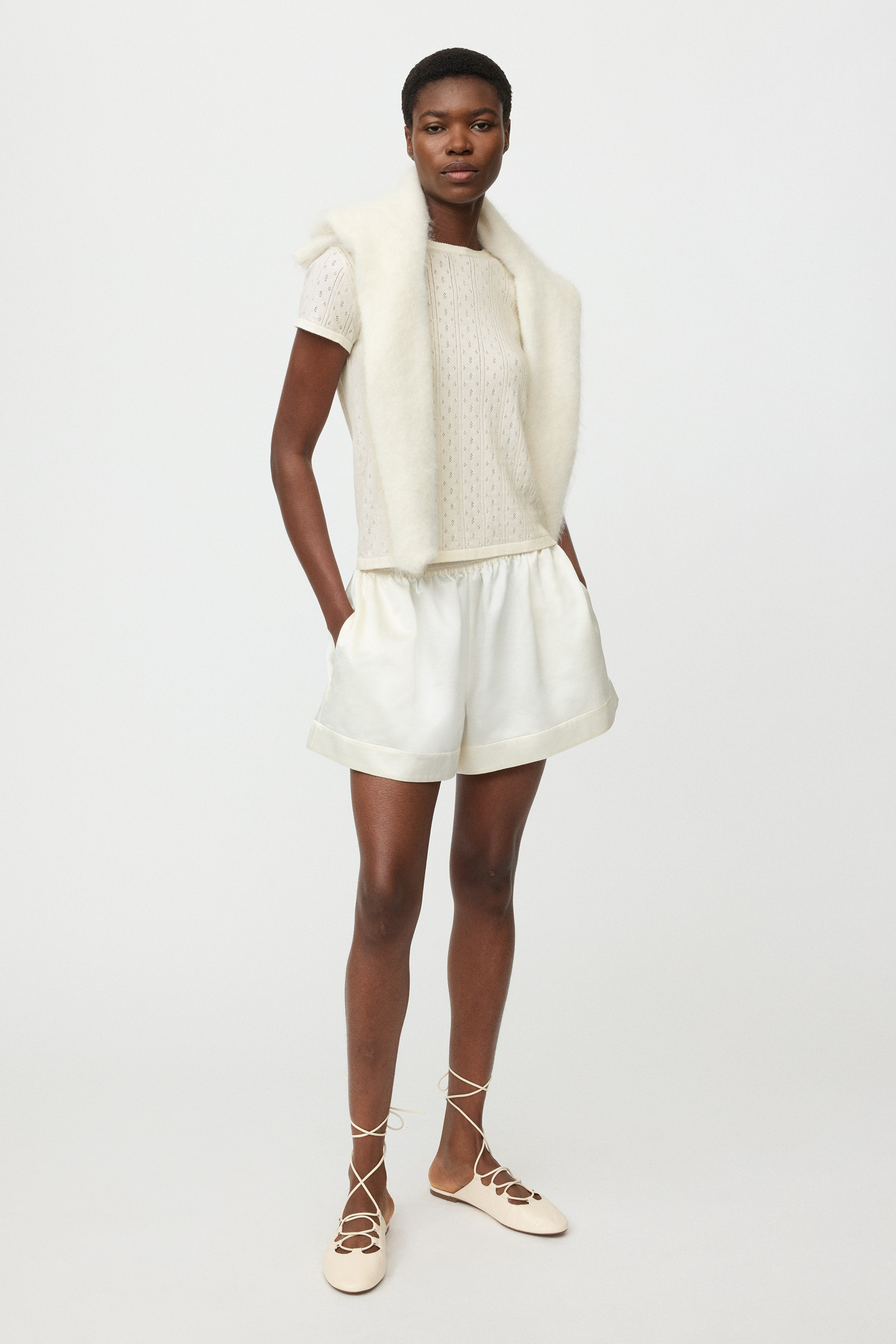 Pointelle tee 0