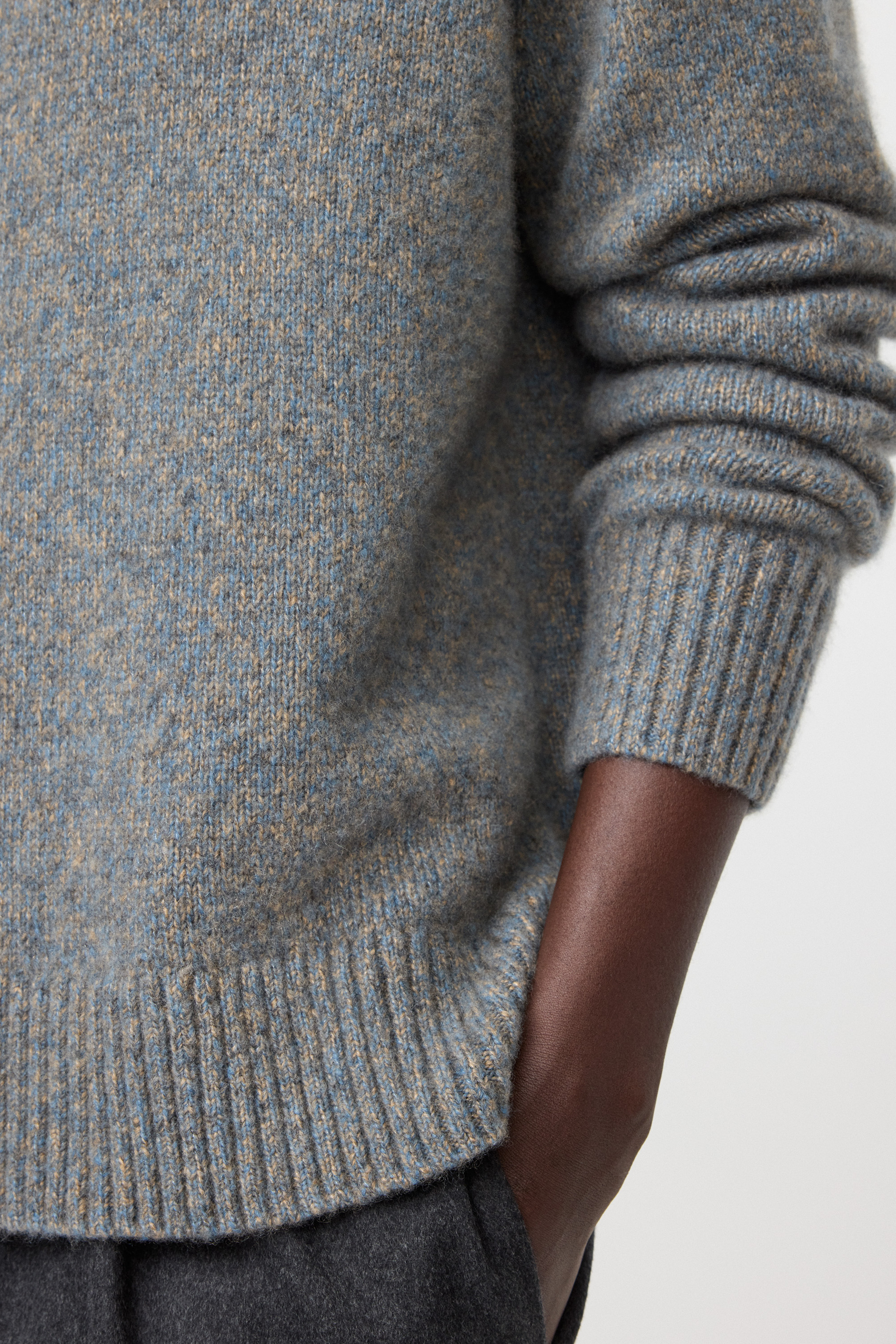 Men's marled relaxed fit crewneck 4