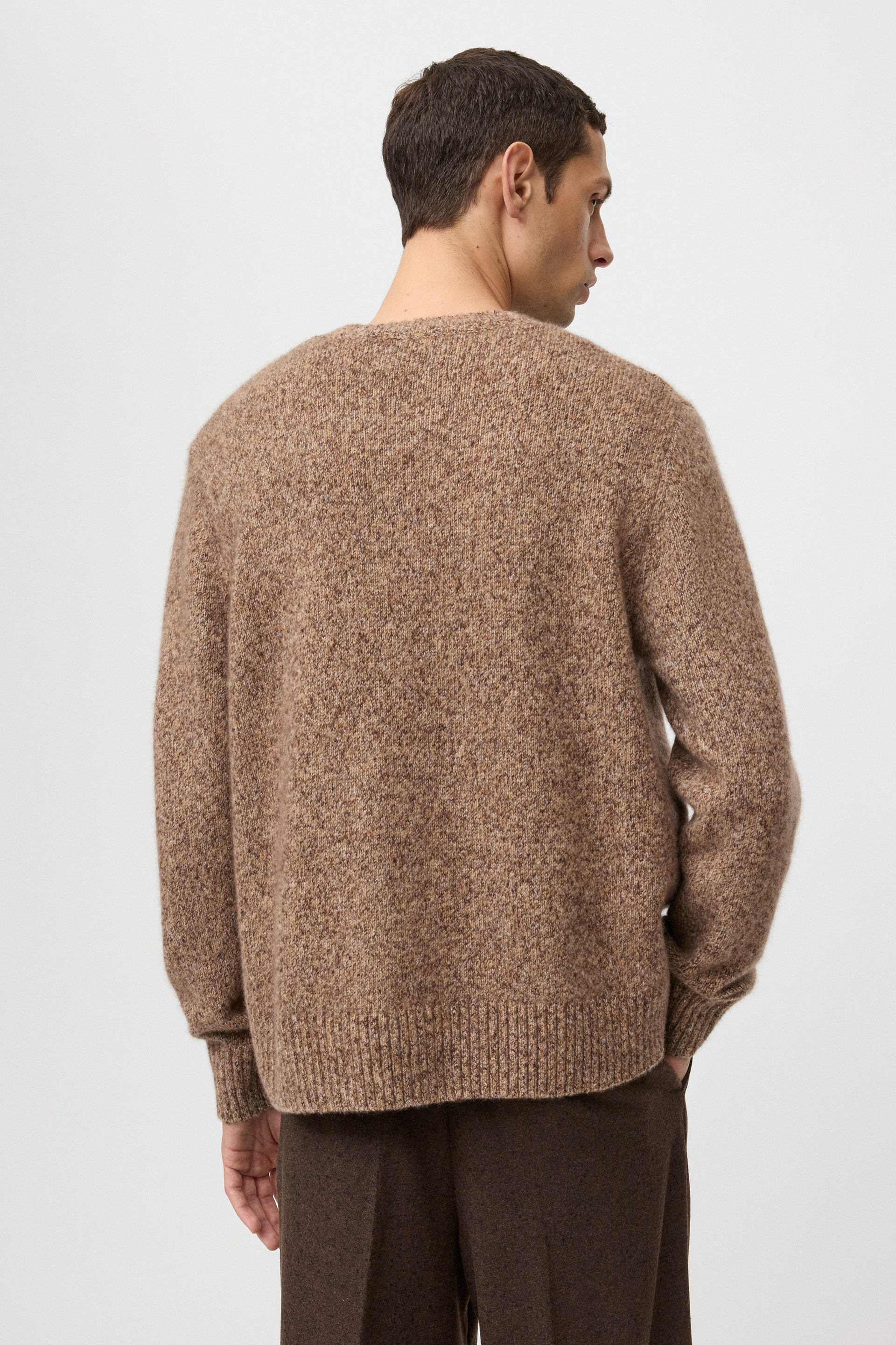 Men's marled relaxed fit crewneck 3