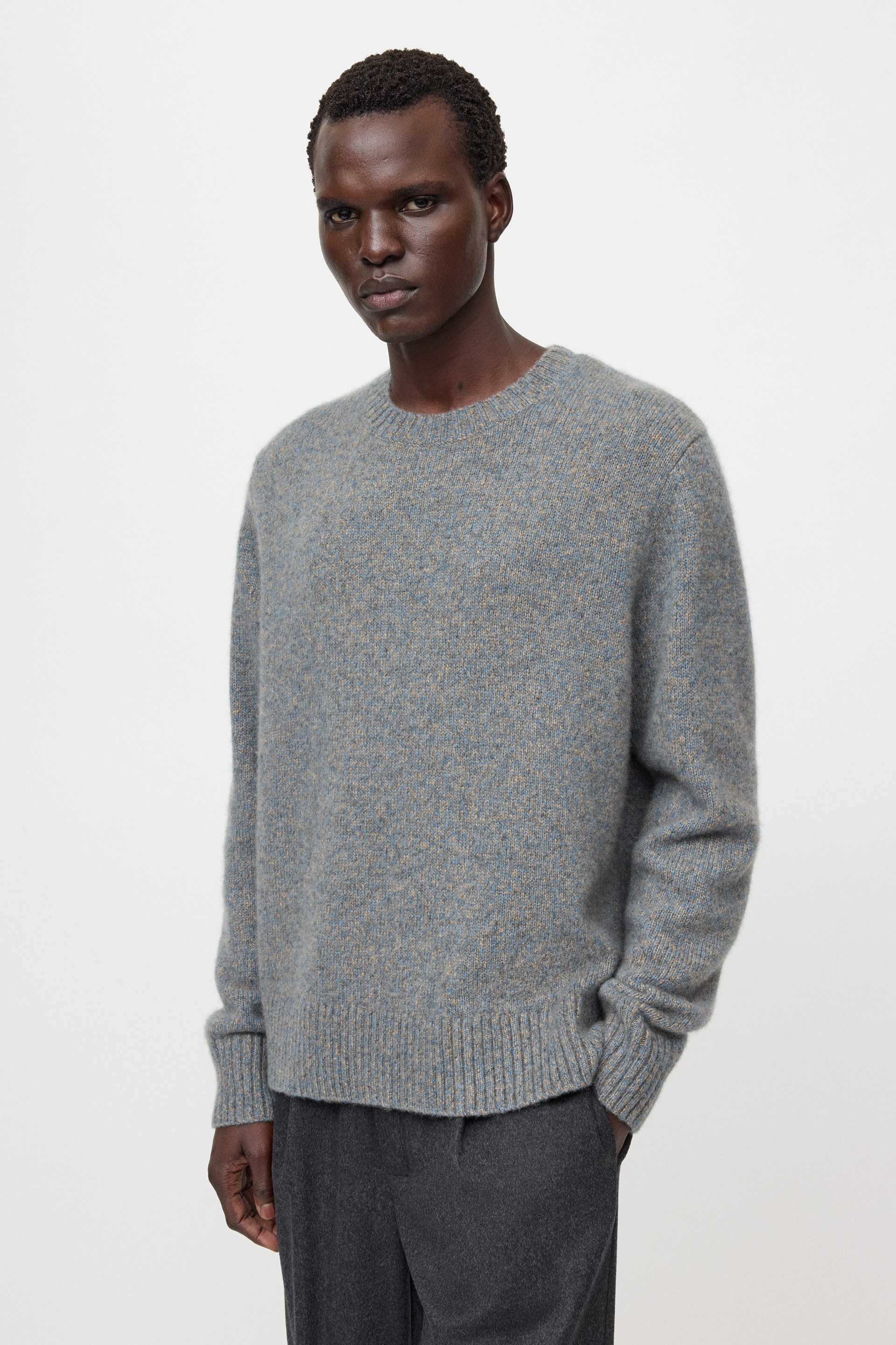Men's marled relaxed fit crewneck 2