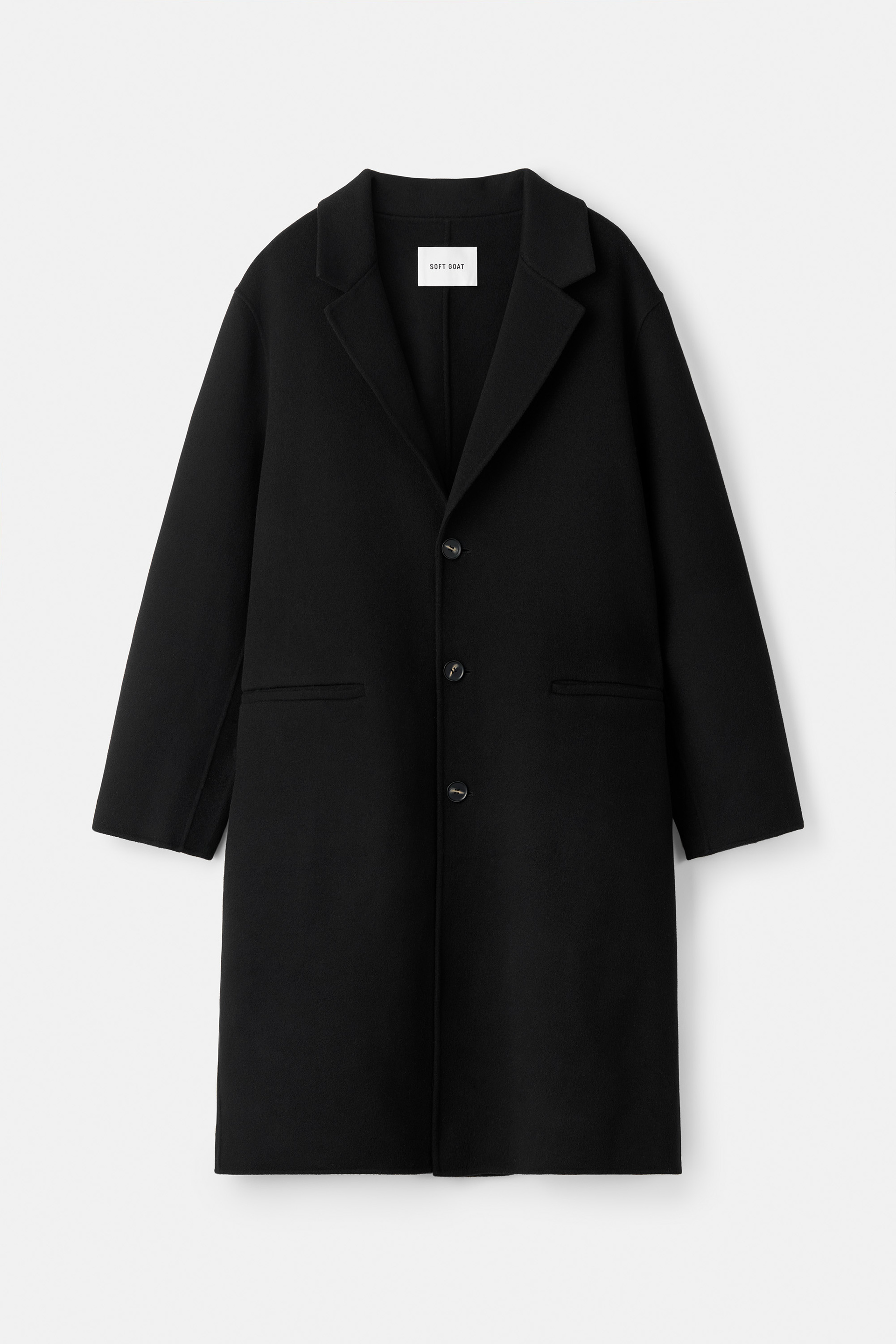 Men's classic doublé coat Black 1