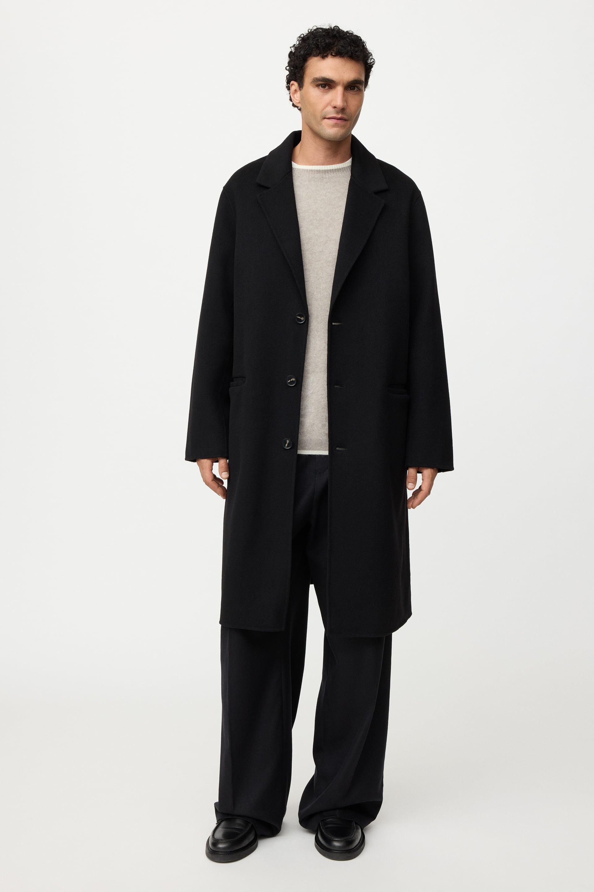 Men's classic doublé coat 0