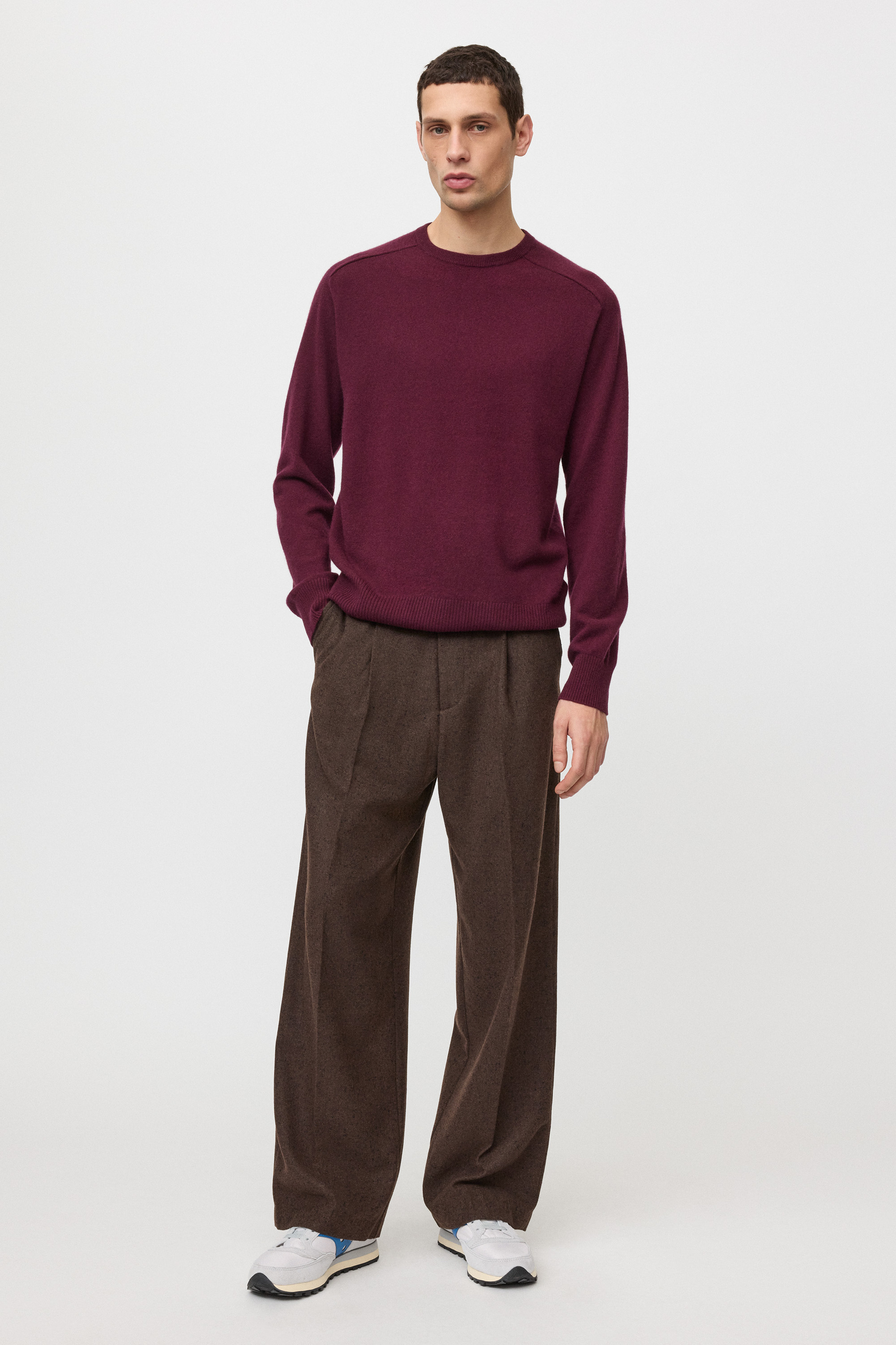 Men's relaxed fit raglan crewneck 0