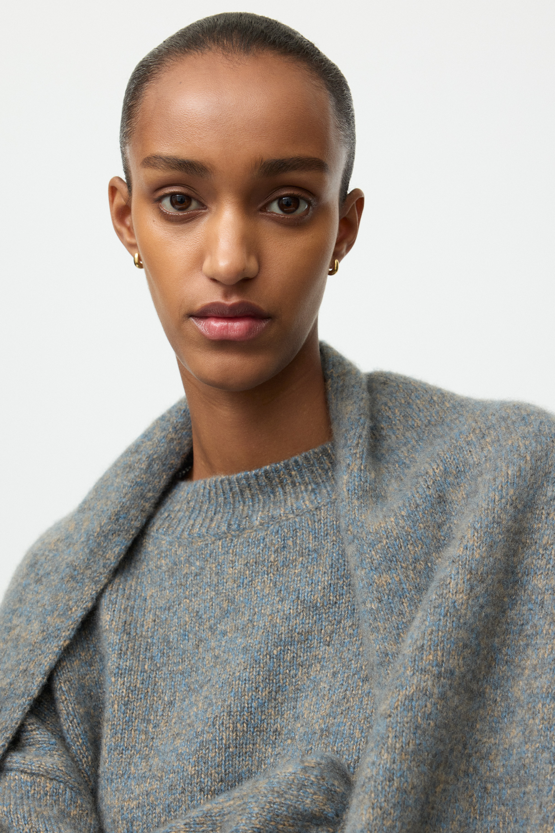 Marled relaxed fit crewneck 4