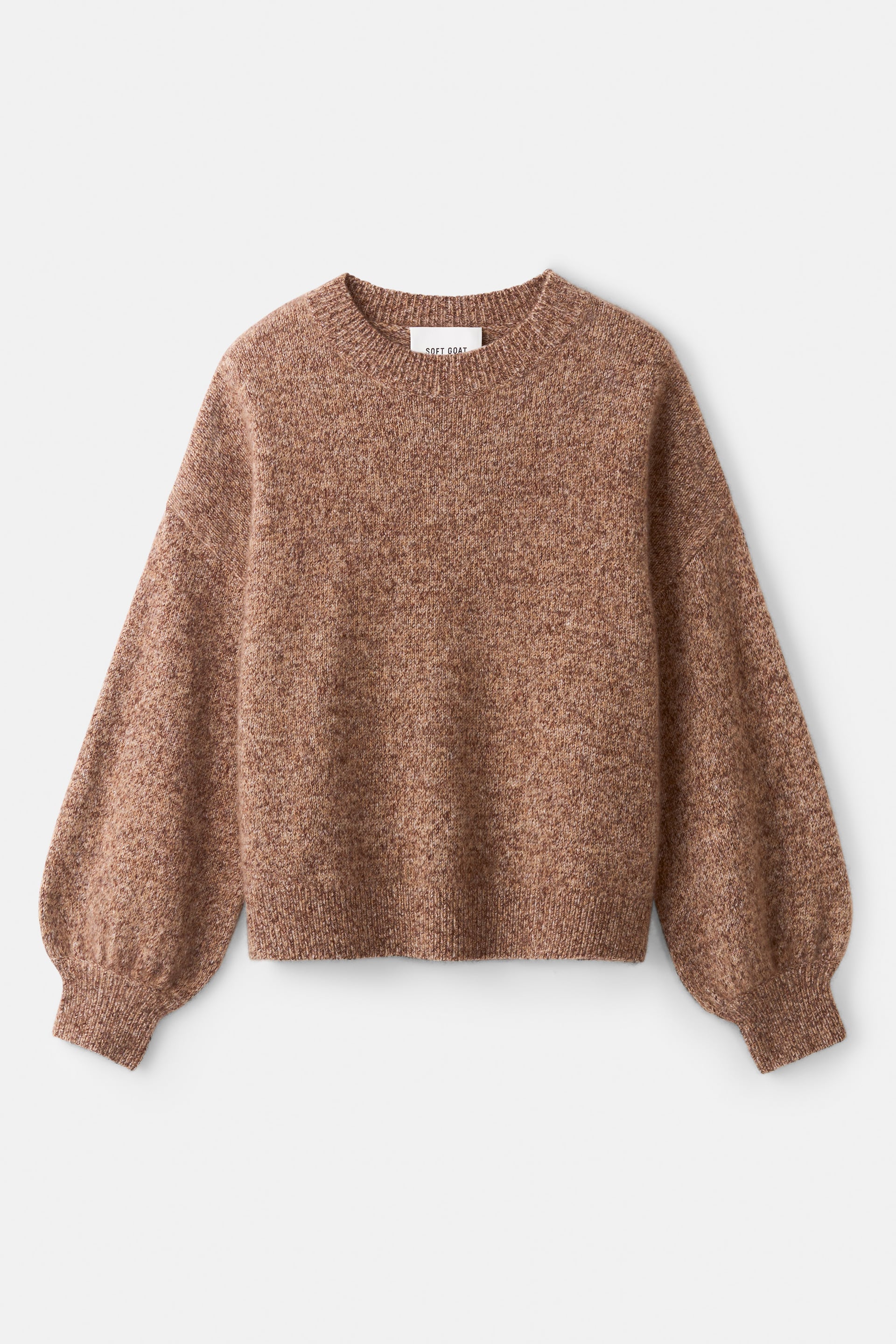 Marled relaxed fit crewneck Brown Melange 1