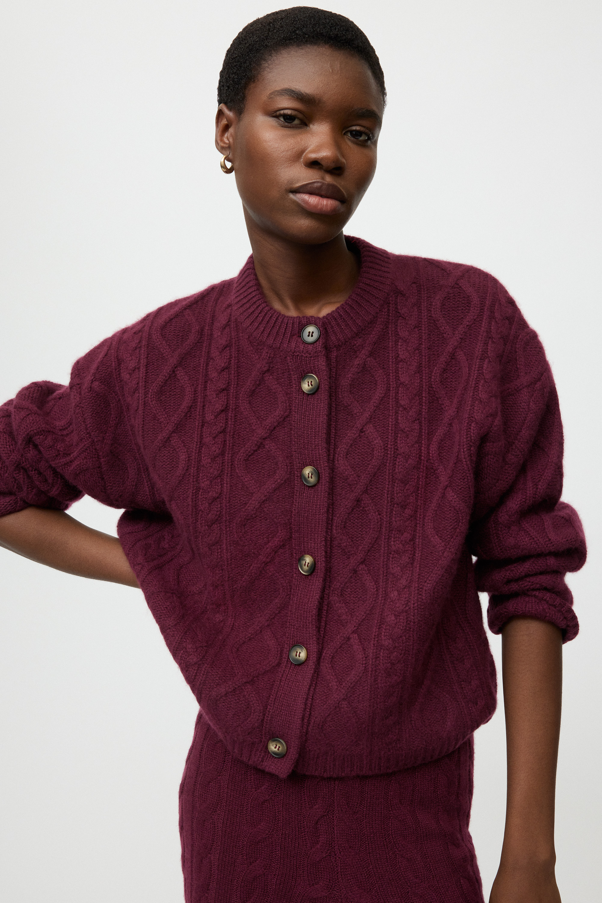 Cable knit cardigan 4