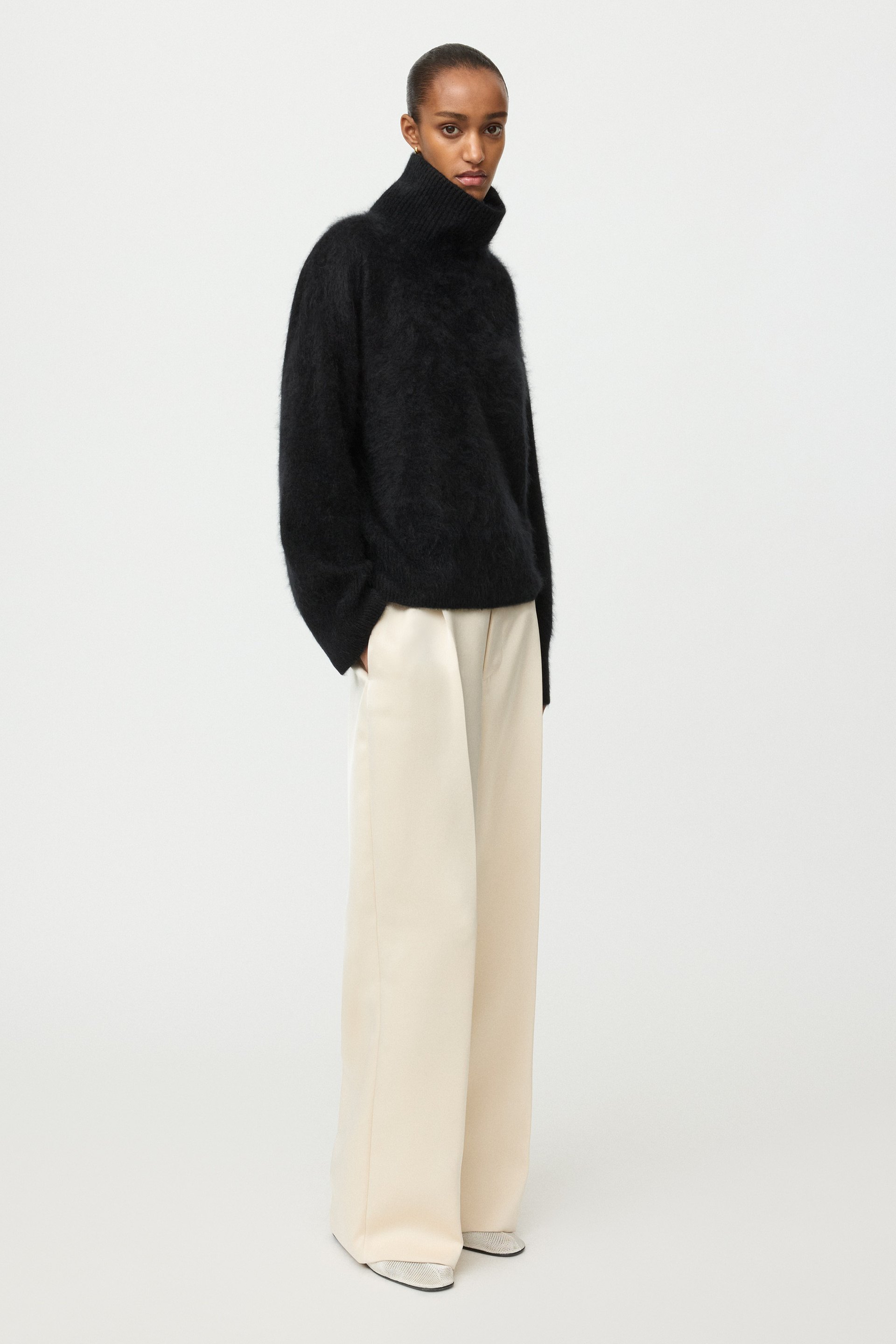 Brushed boyfriend turtleneck 0