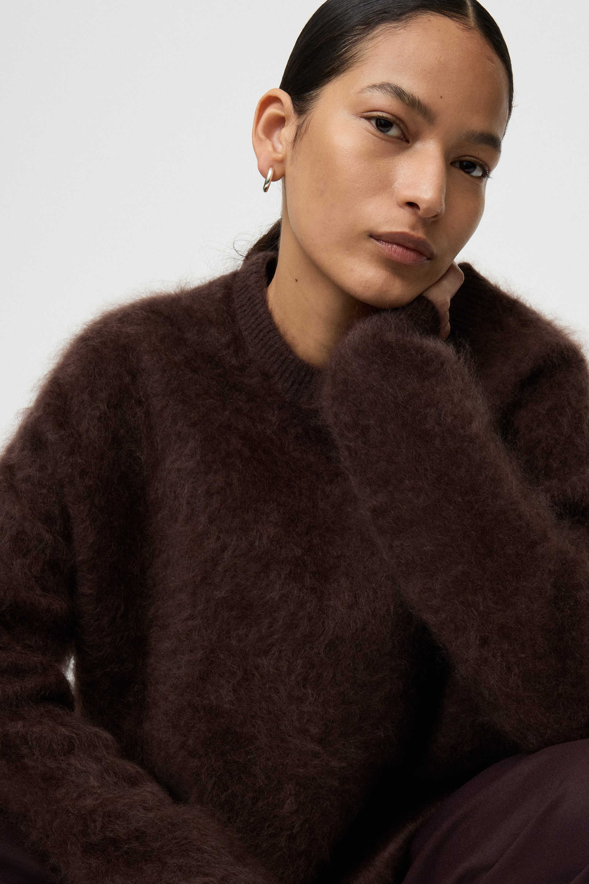 Brushed boyfriend crewneck 4
