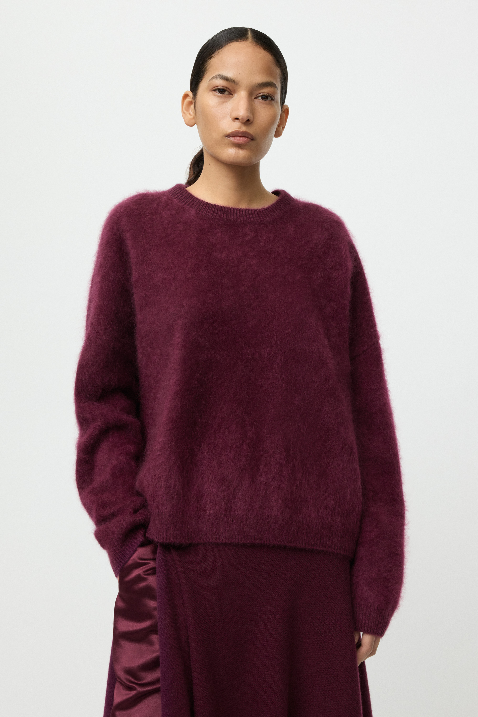 Brushed boyfriend crewneck 2