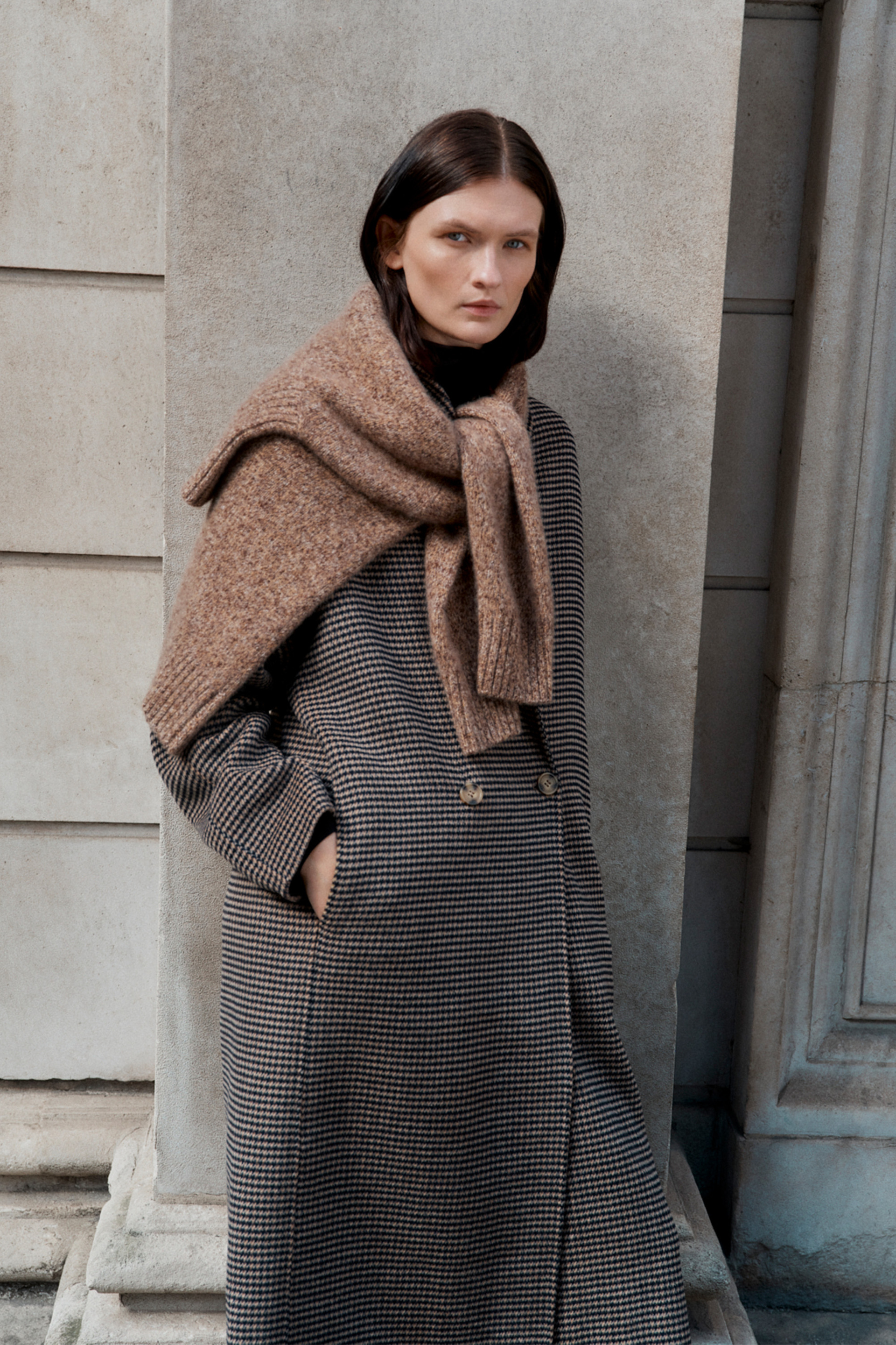 Oversized houndstooth coat 10