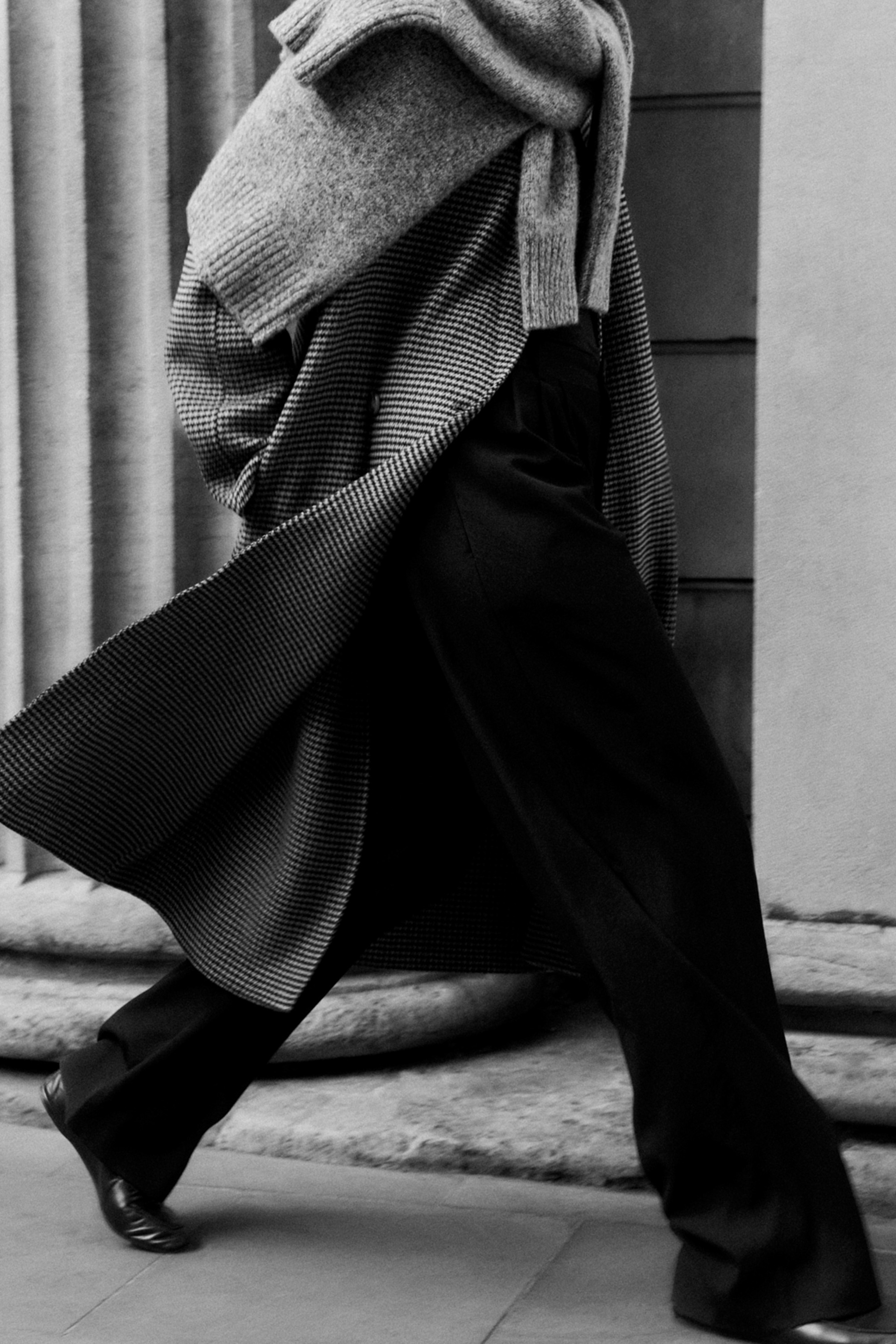 Oversized houndstooth coat 9
