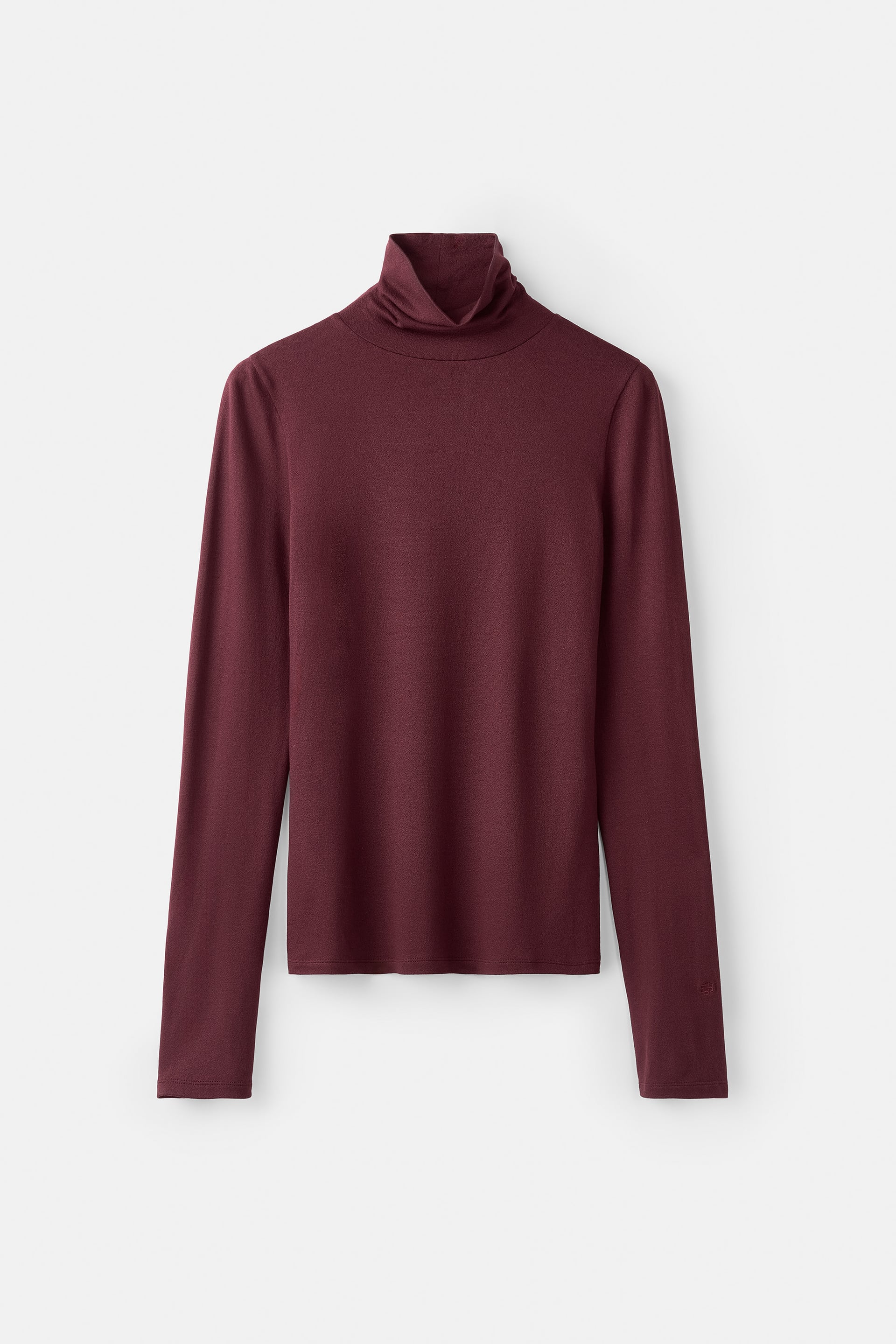 Lightweight jersey turtleneck 1