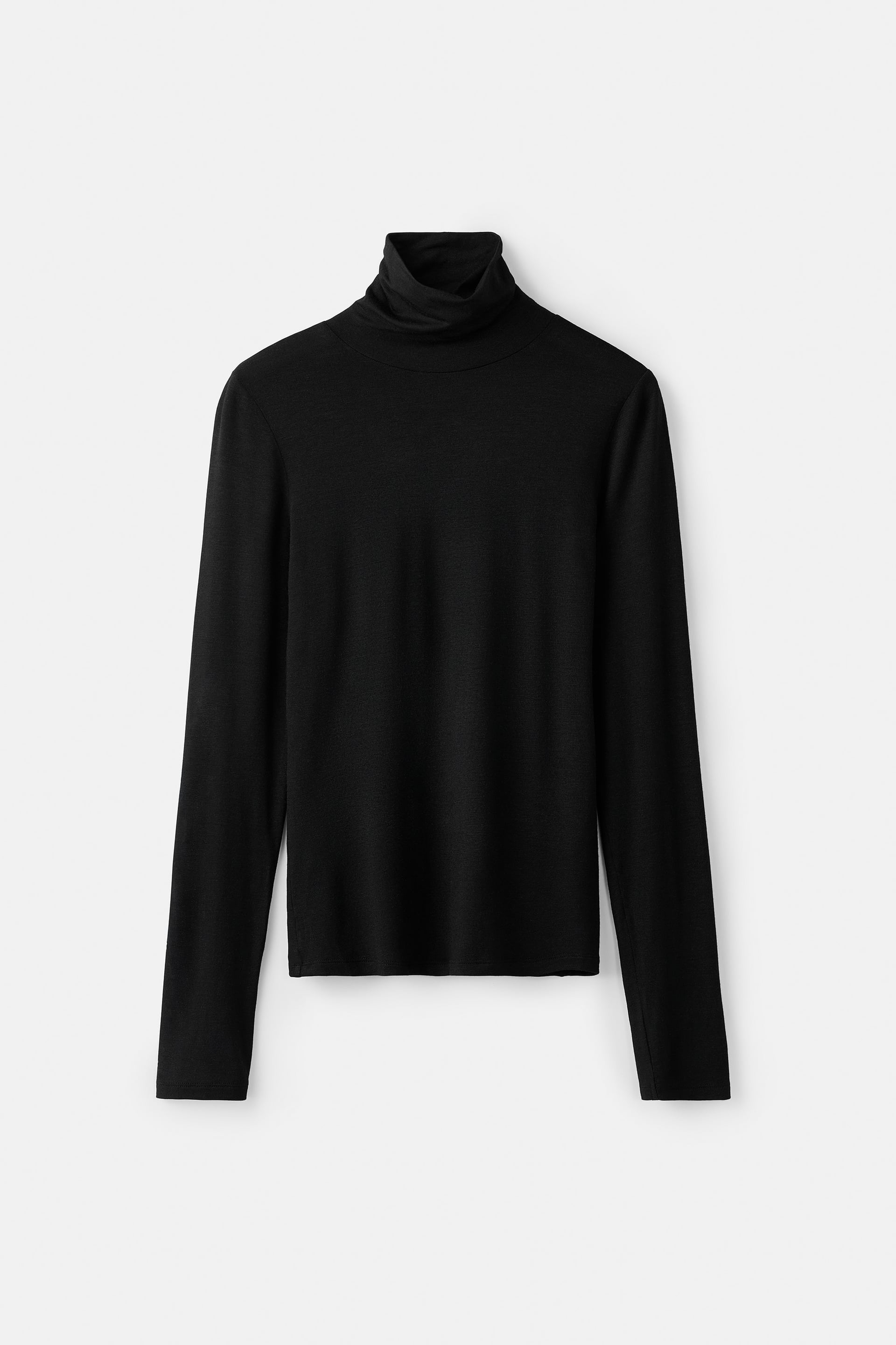 Lightweight jersey turtleneck 1
