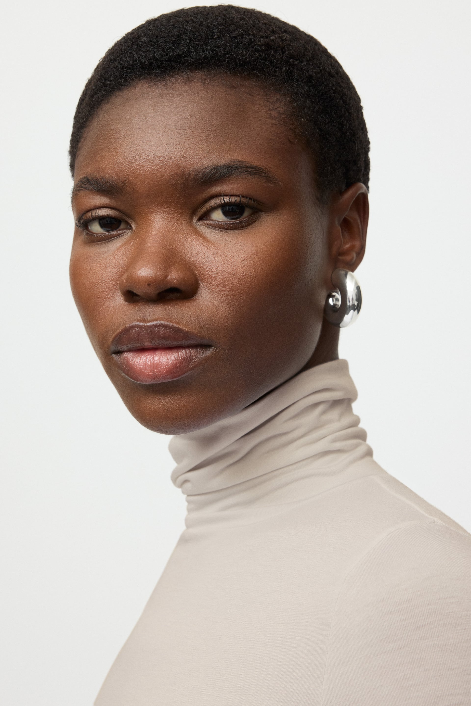 Lightweight jersey turtleneck 4