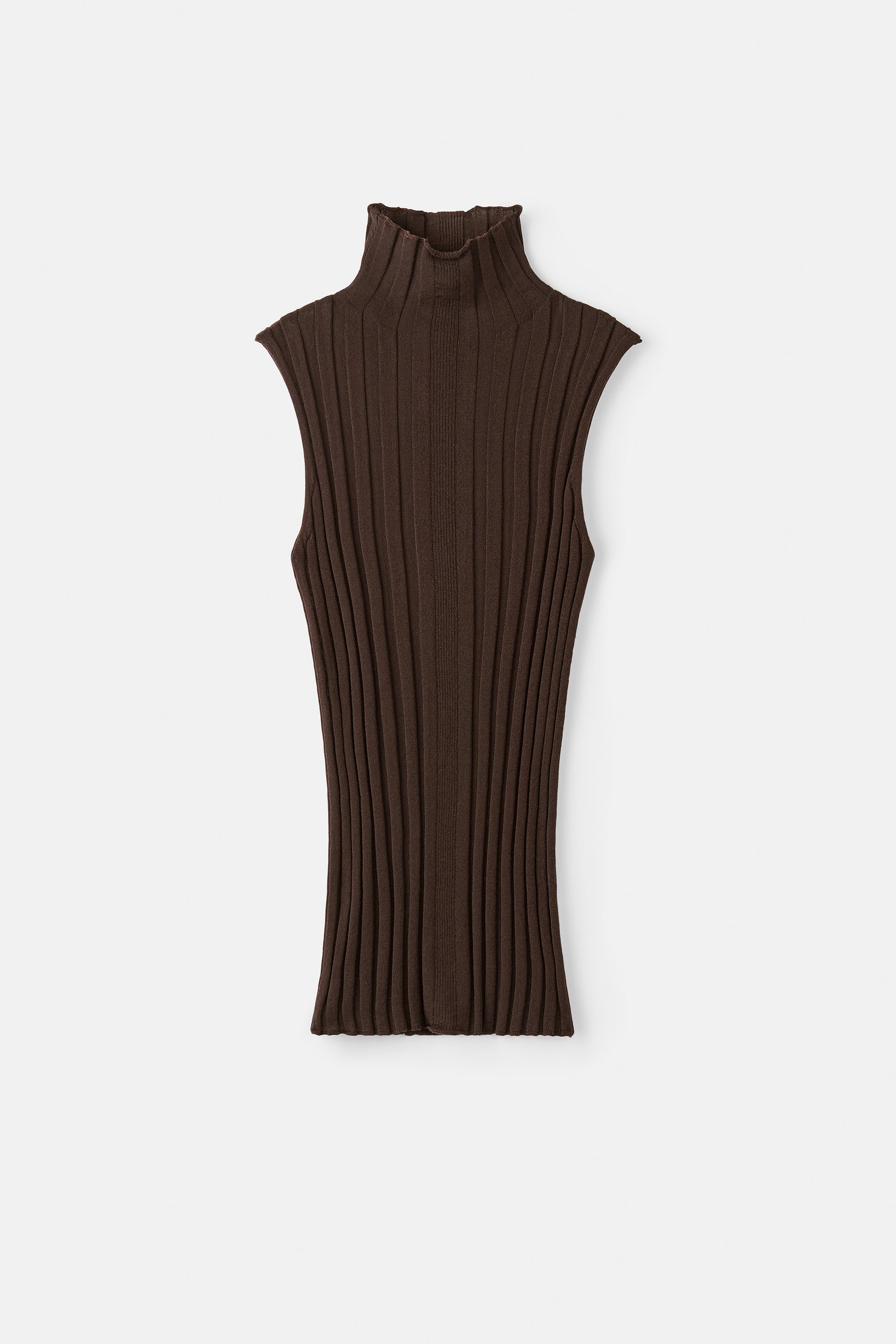 Featherlight turtleneck singlet Mocha 1