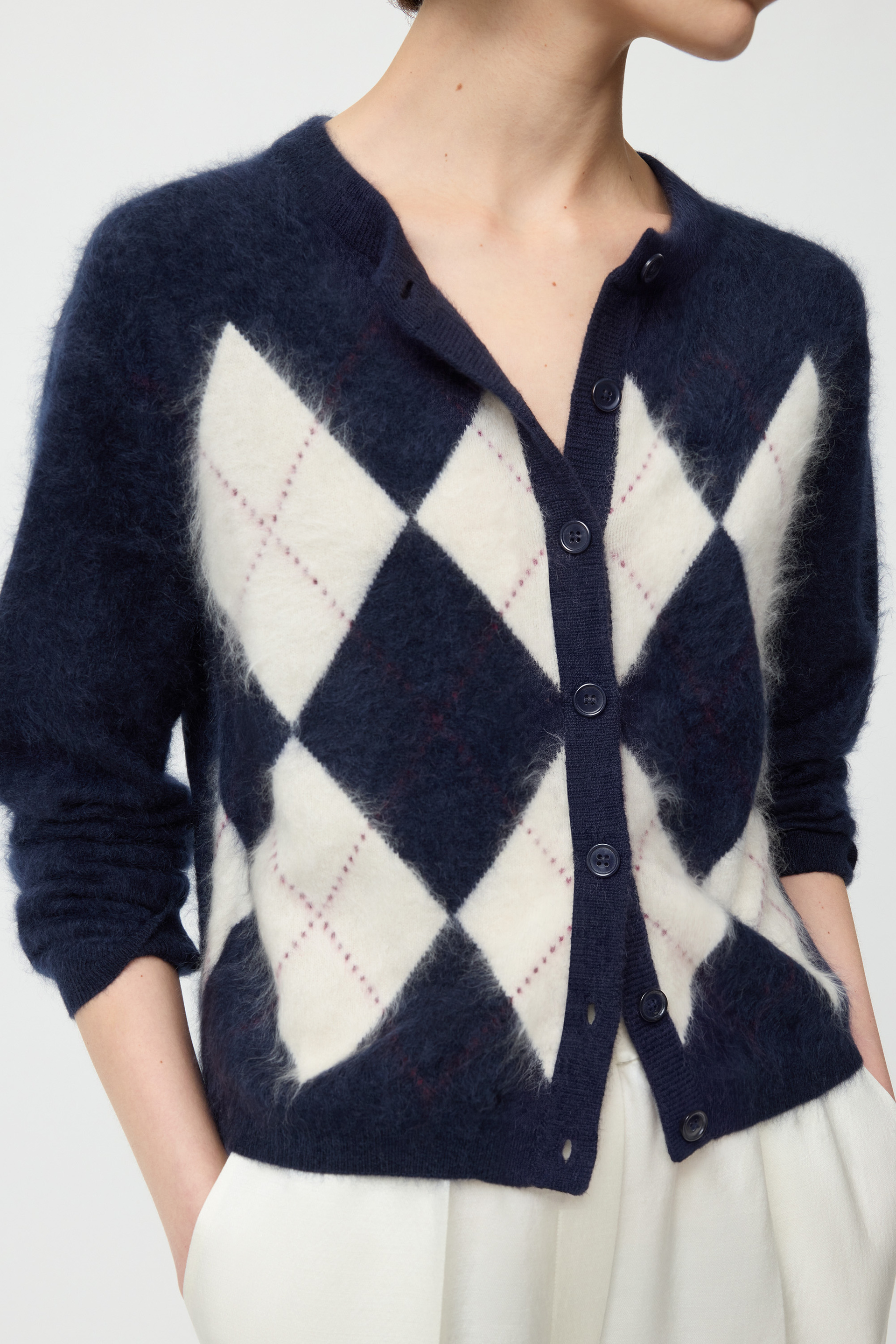 Argyle cardigan 4