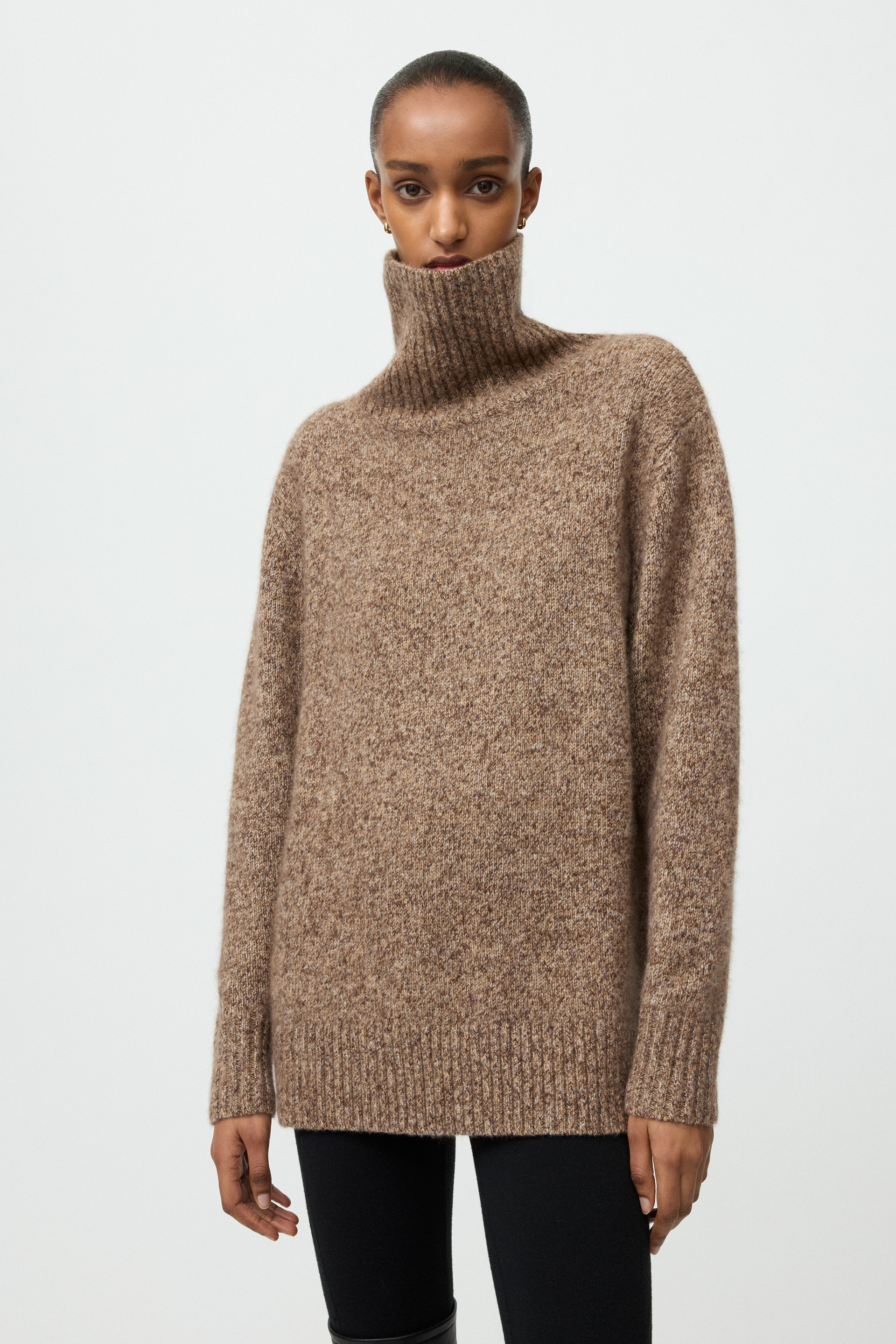 Marled relaxed fit turtleneck 2