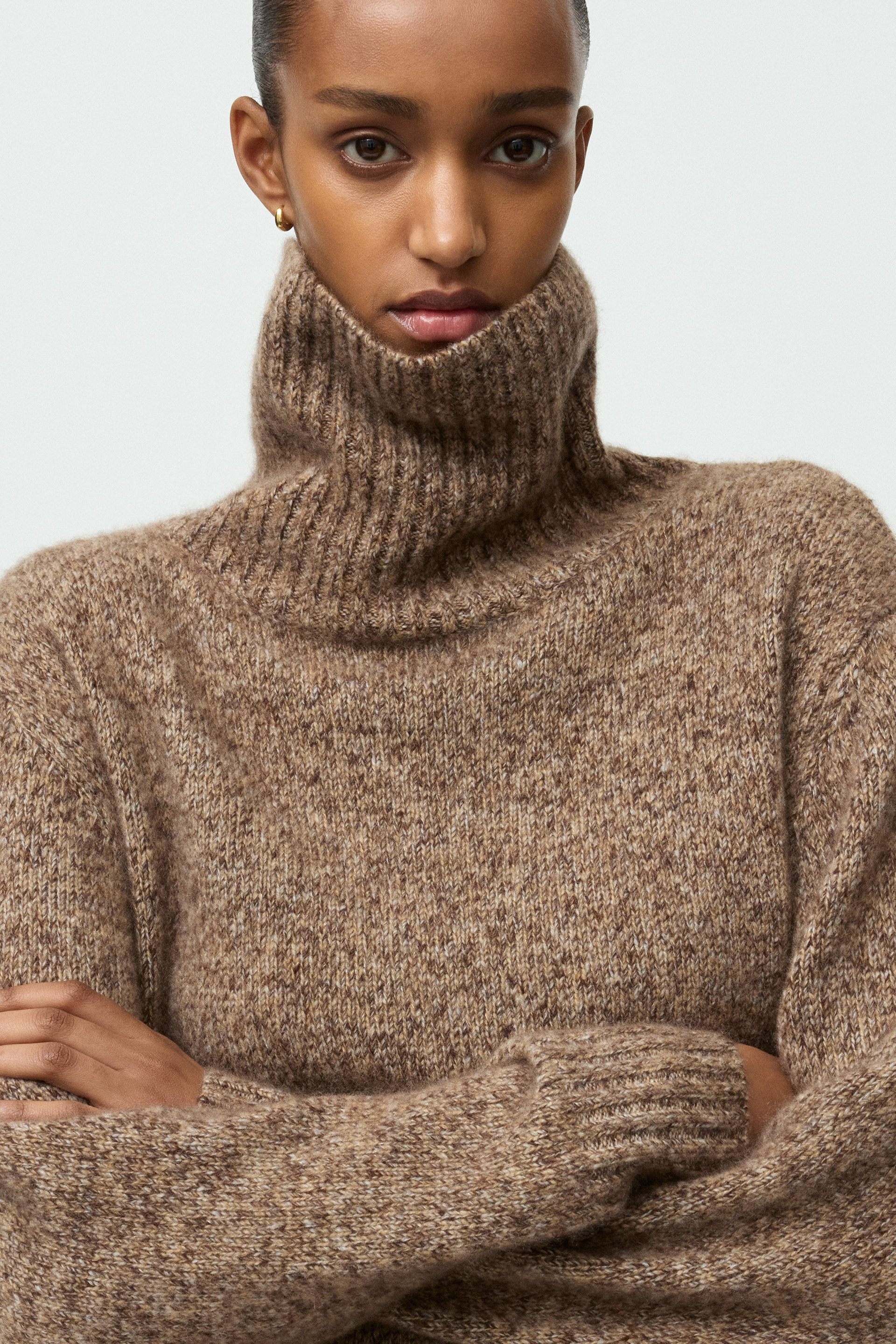 Marled relaxed fit turtleneck 4