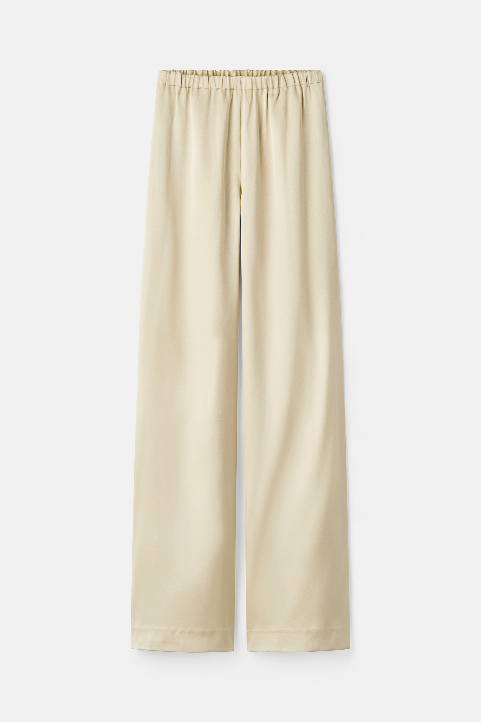 Straight silk trousers 0