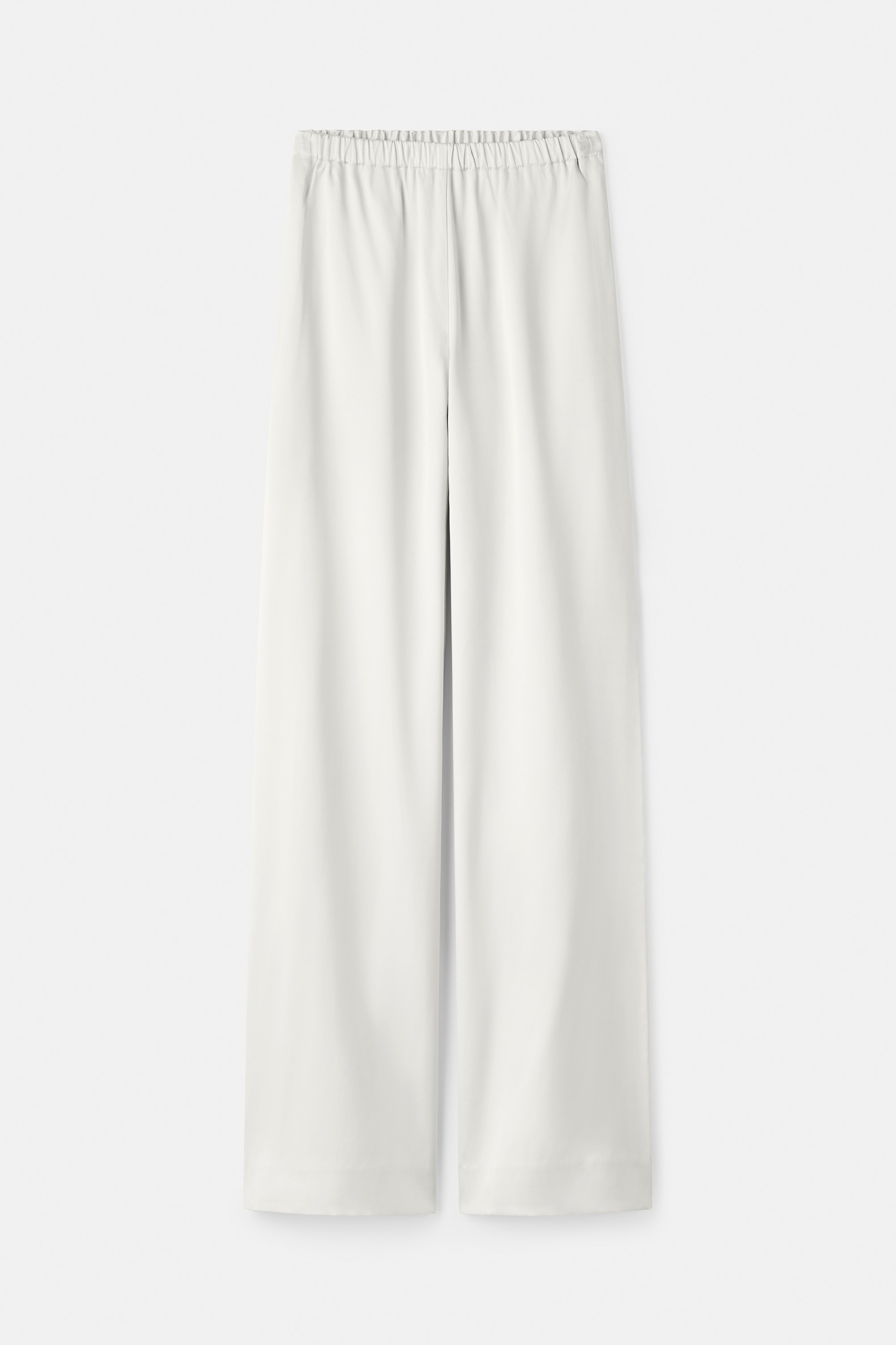 Straight silk trousers 0