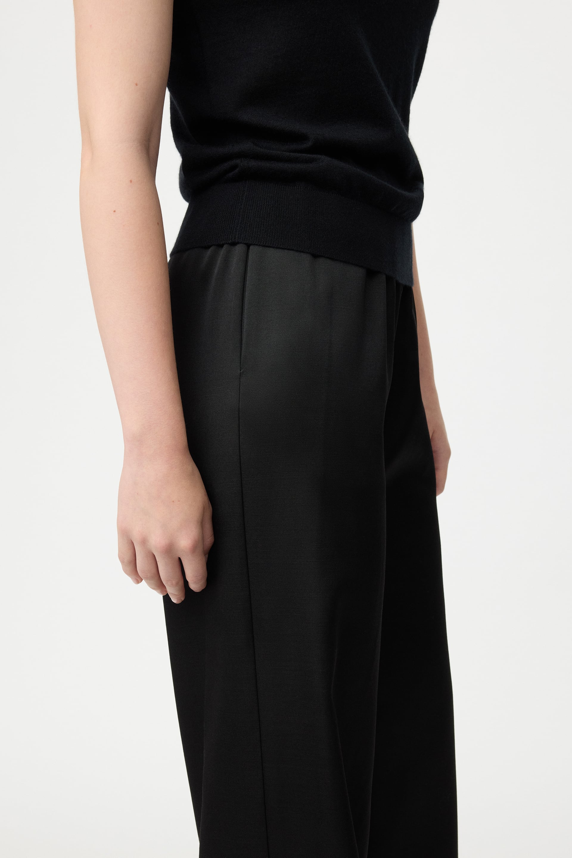 Straight silk trousers 2