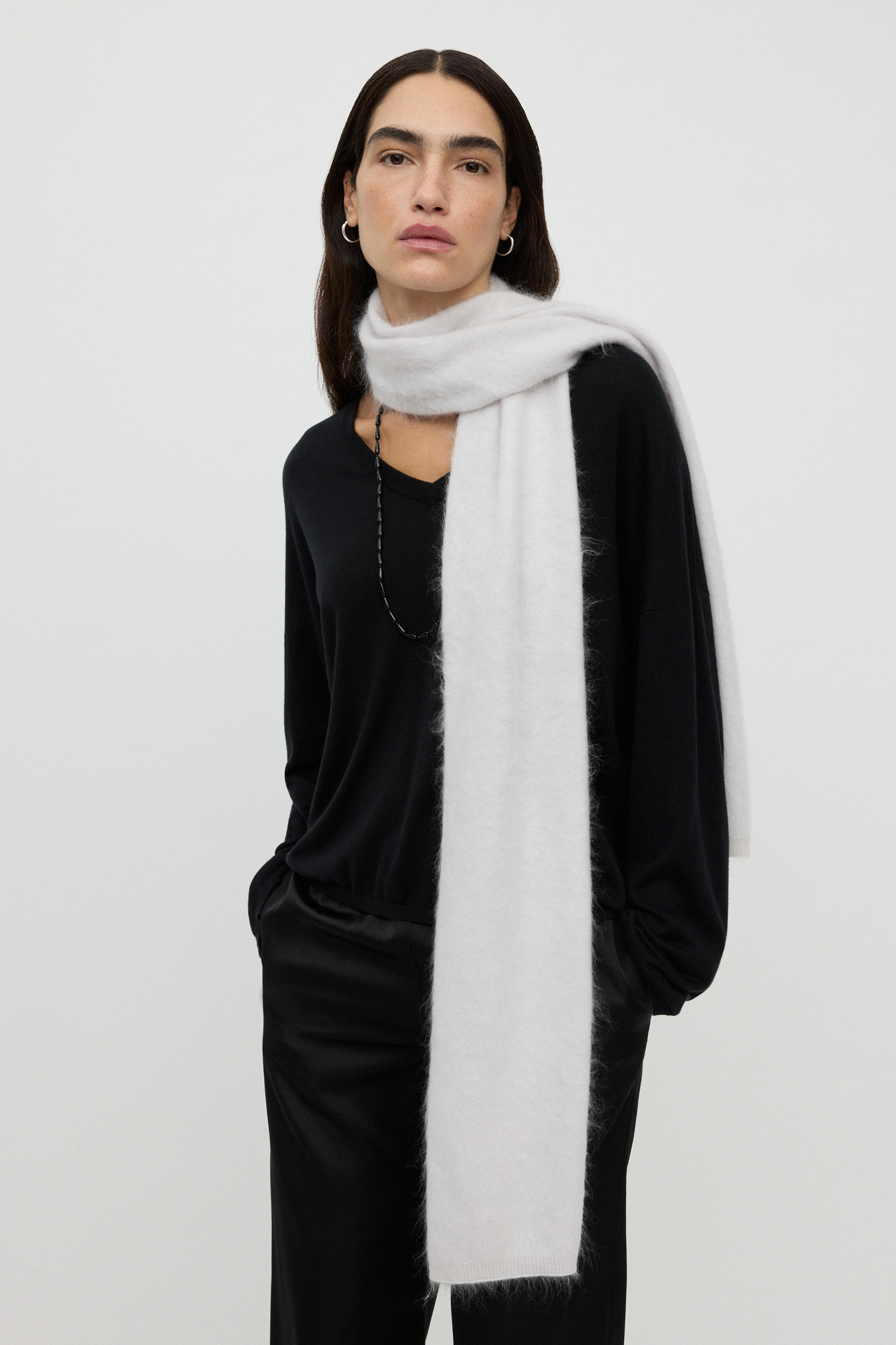 Brushed Scarf Quiet Grey 2