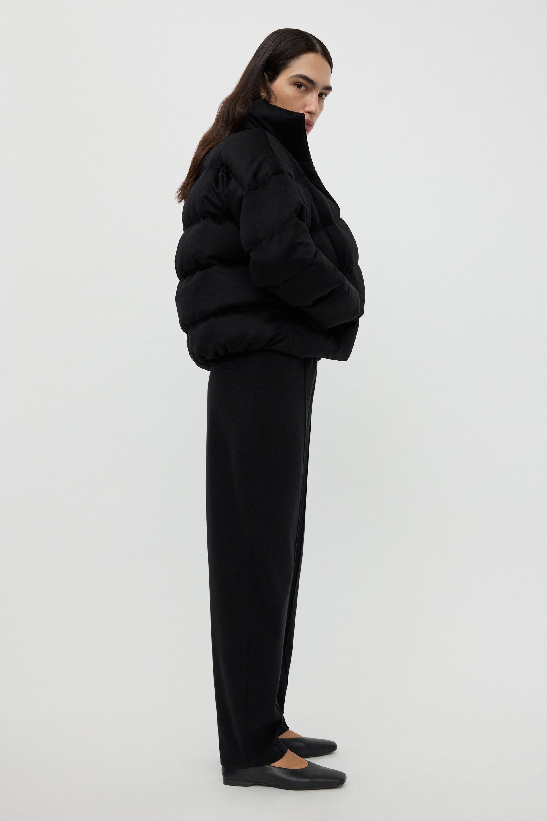 Barrel leg trousers Black 2