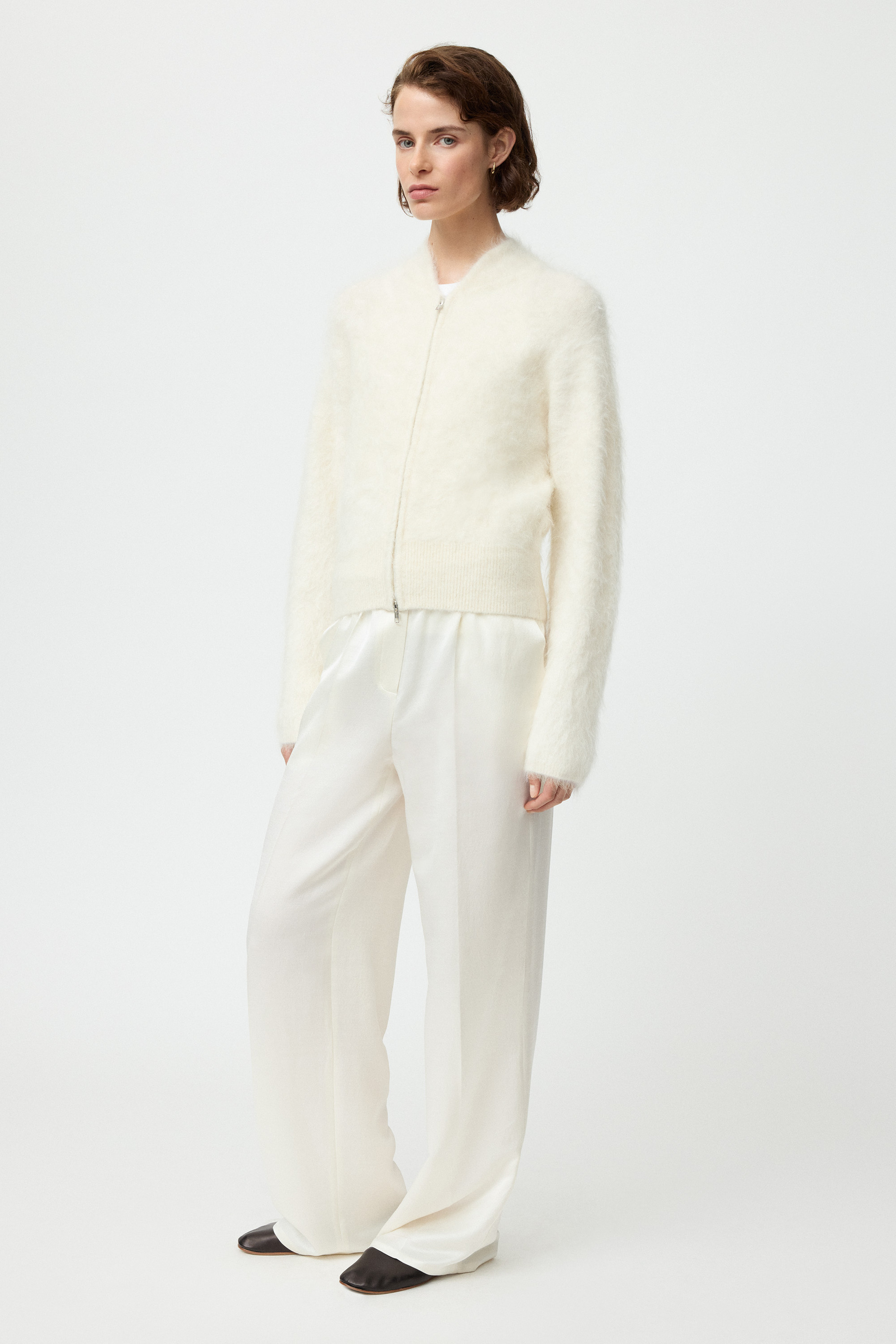 Alpaca zip cardigan 0