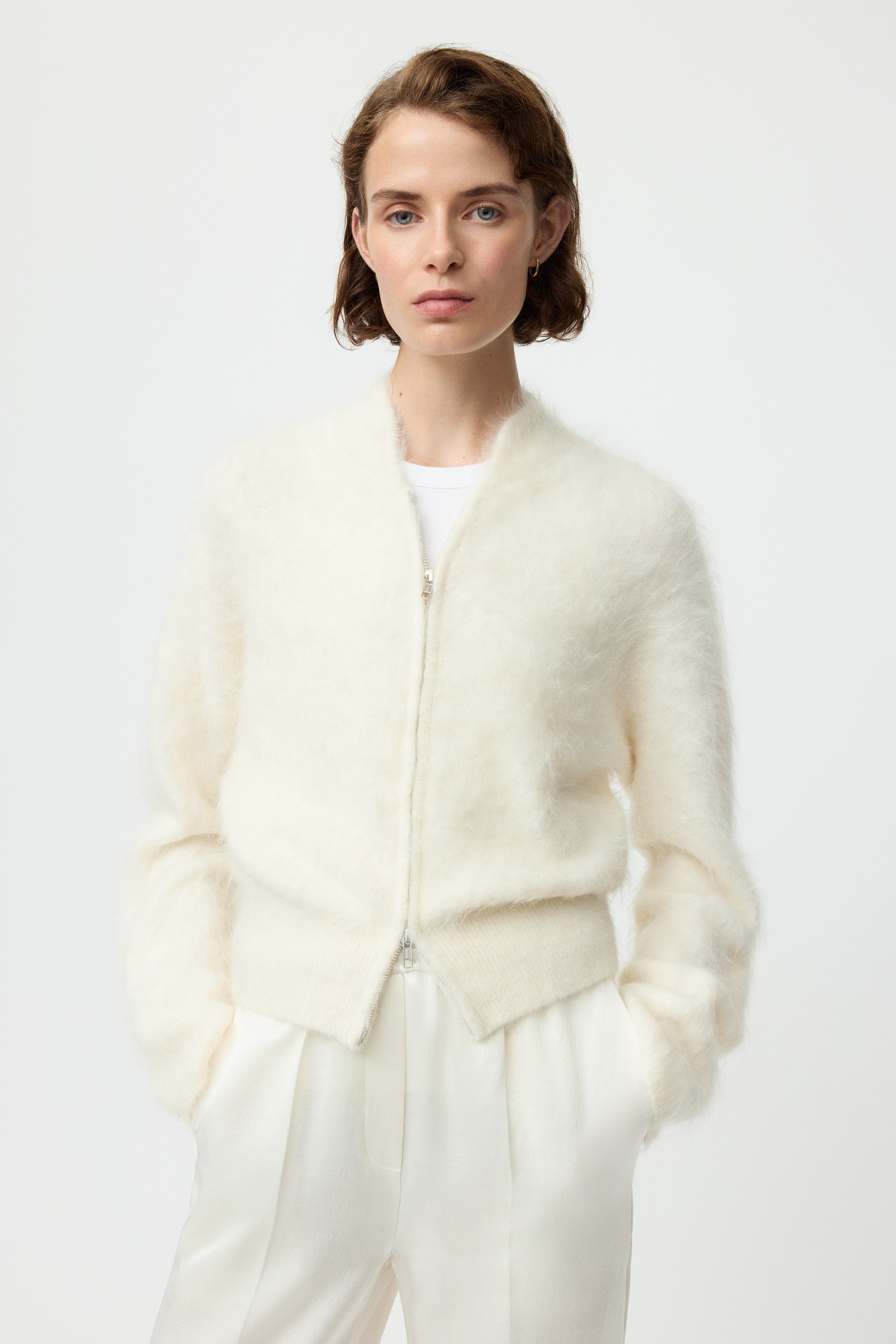 Alpaca zip cardigan 2