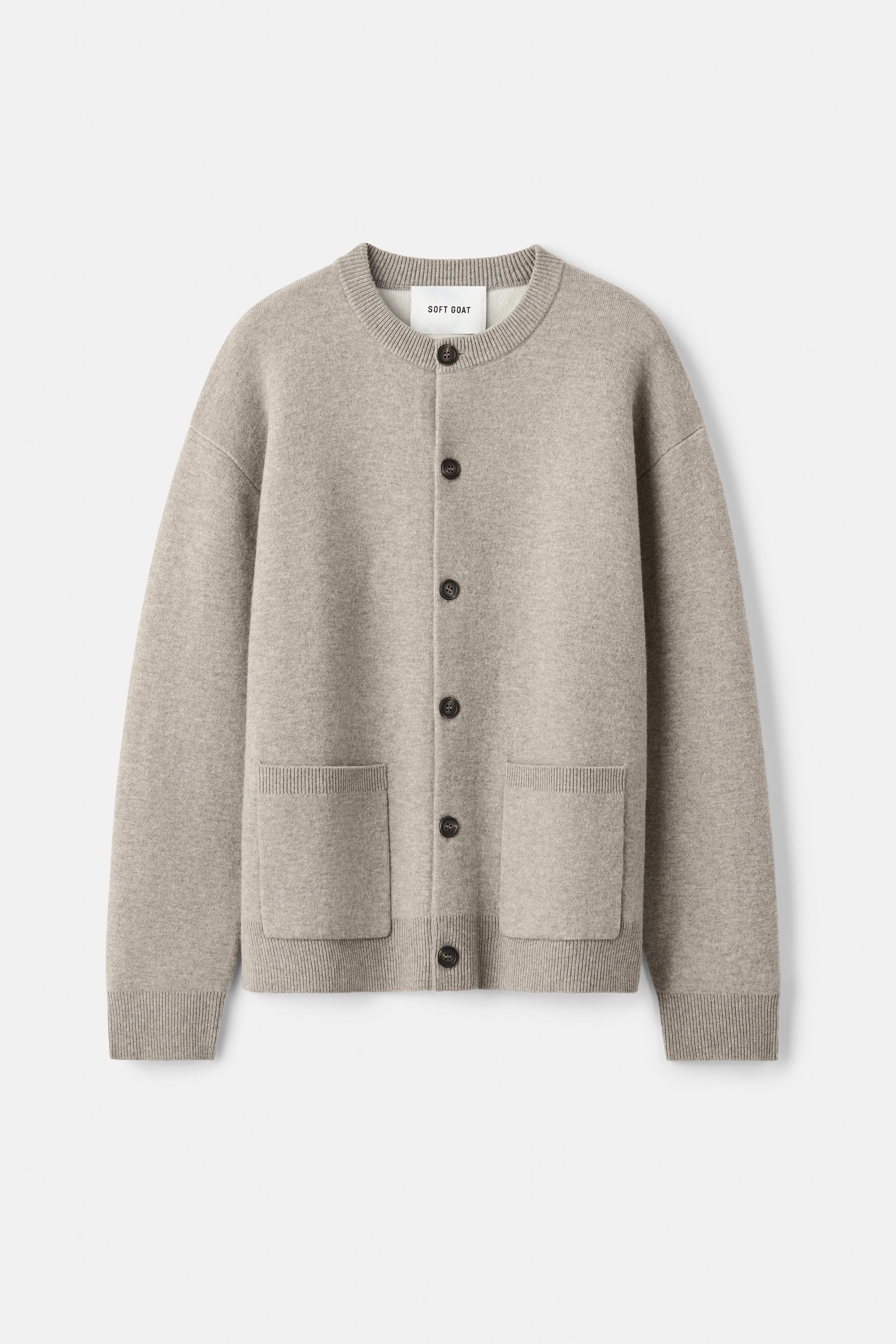 Men's double knitted cardigan 1