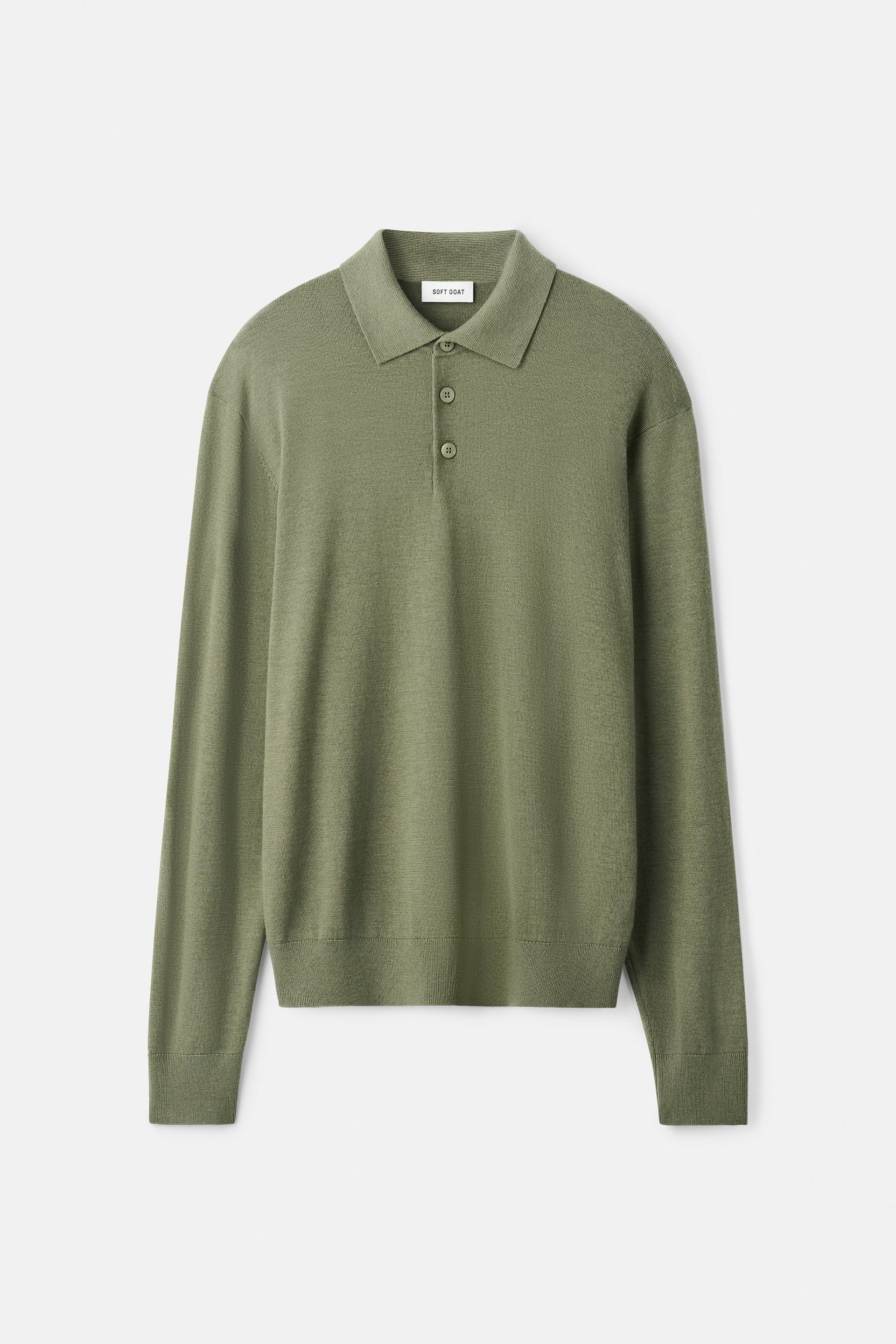 Men's fine knit poloshirt 1