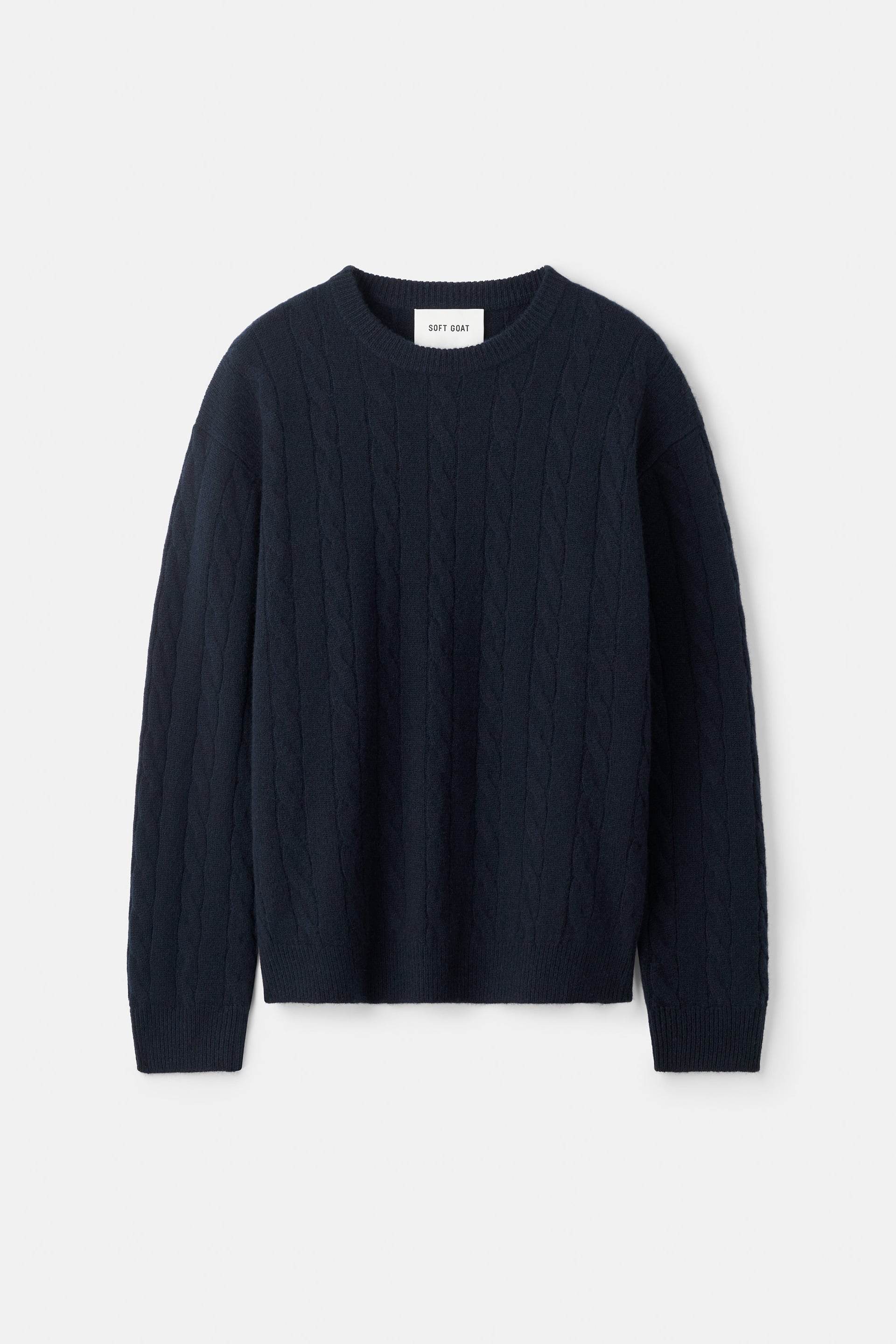 Men's cable knit crewneck 0
