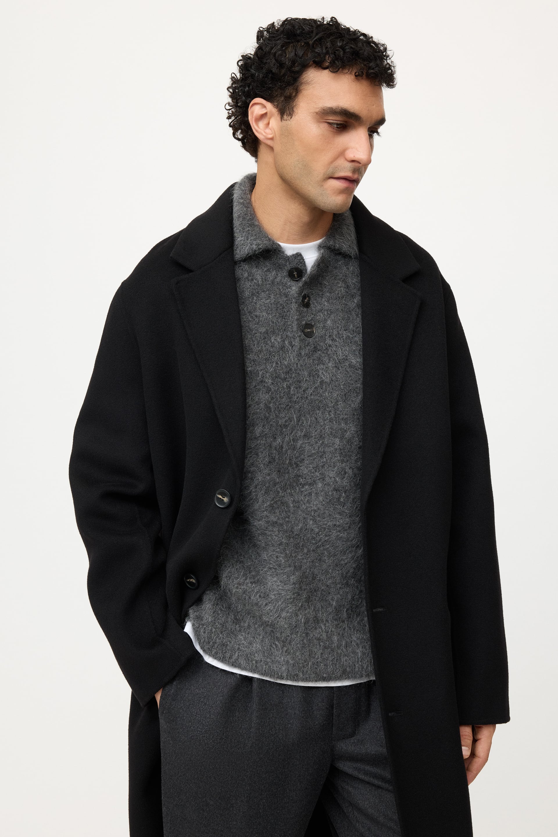 Men's alpaca polo shirt 2