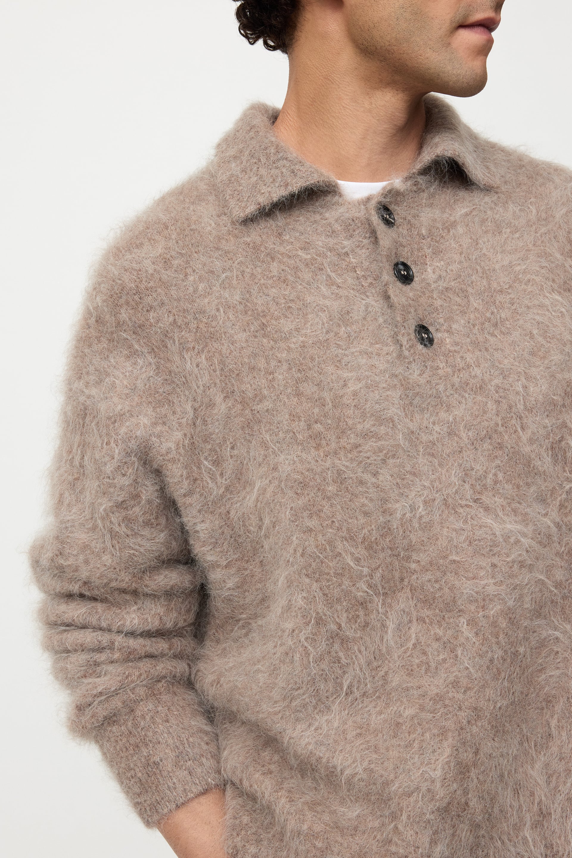 Men's alpaca polo shirt 2