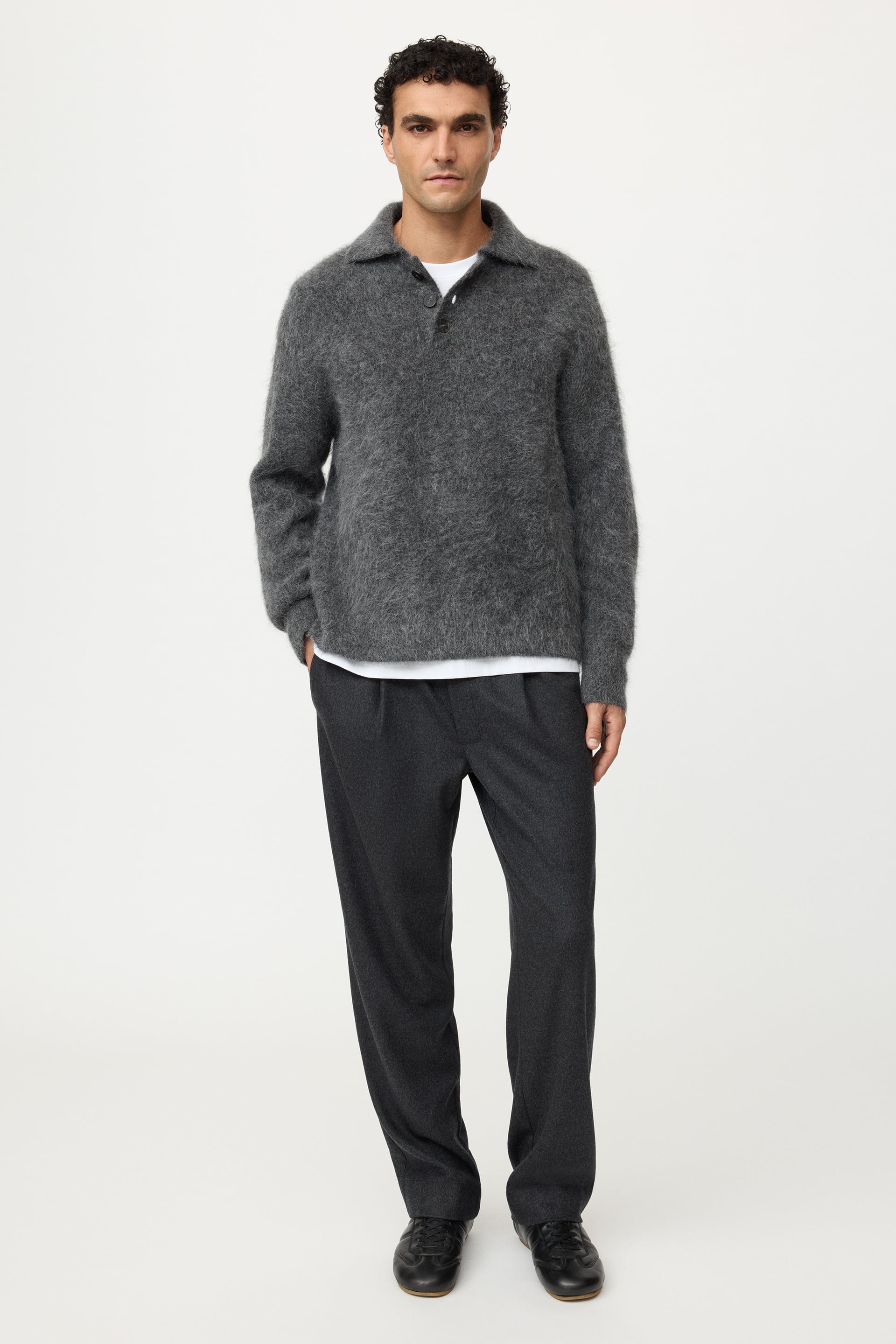 Men's alpaca polo shirt 4